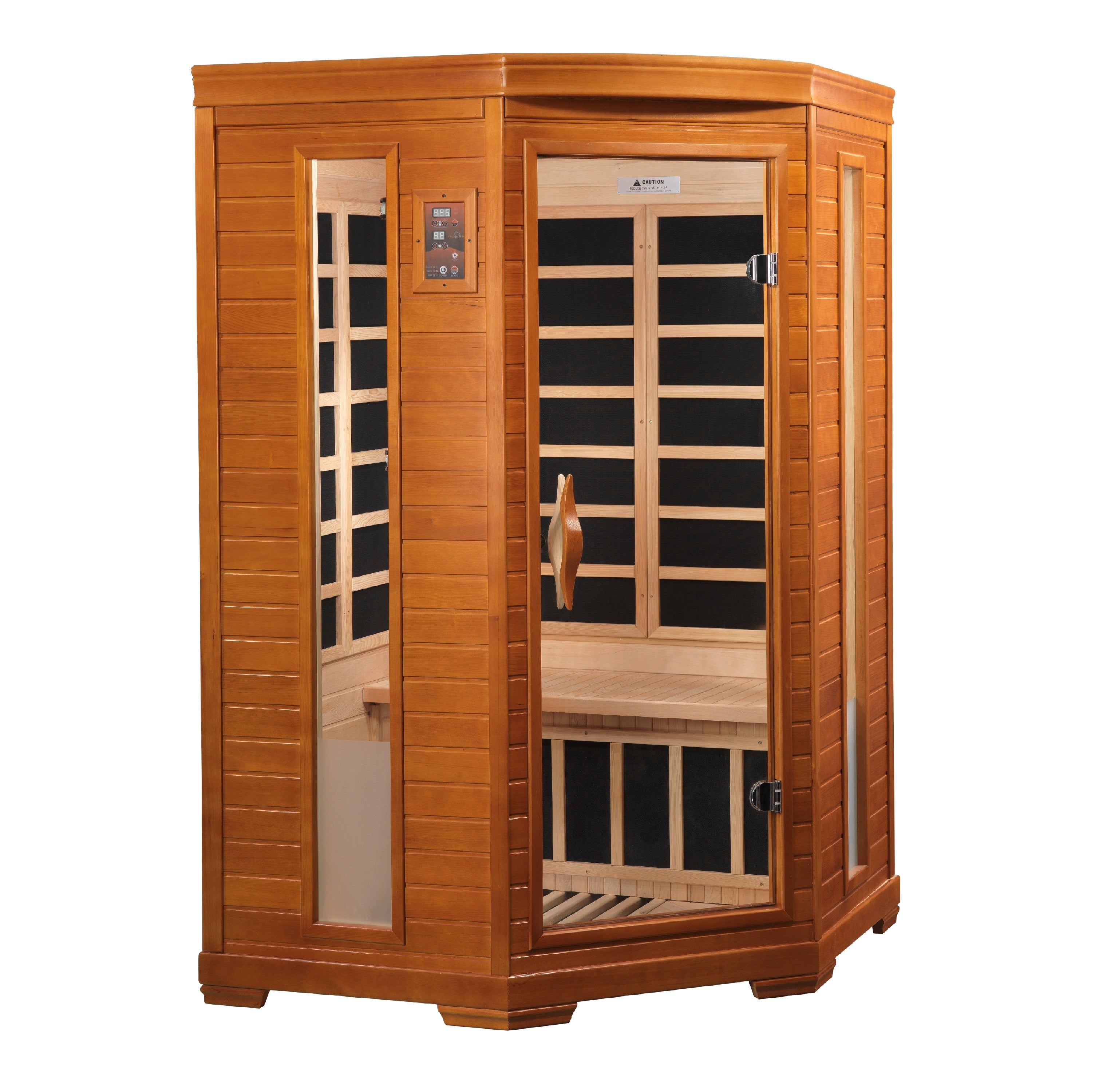 Dynamic Heming 2 Person Ultra Low EMF Far Infrared Hemlock Corner Sauna