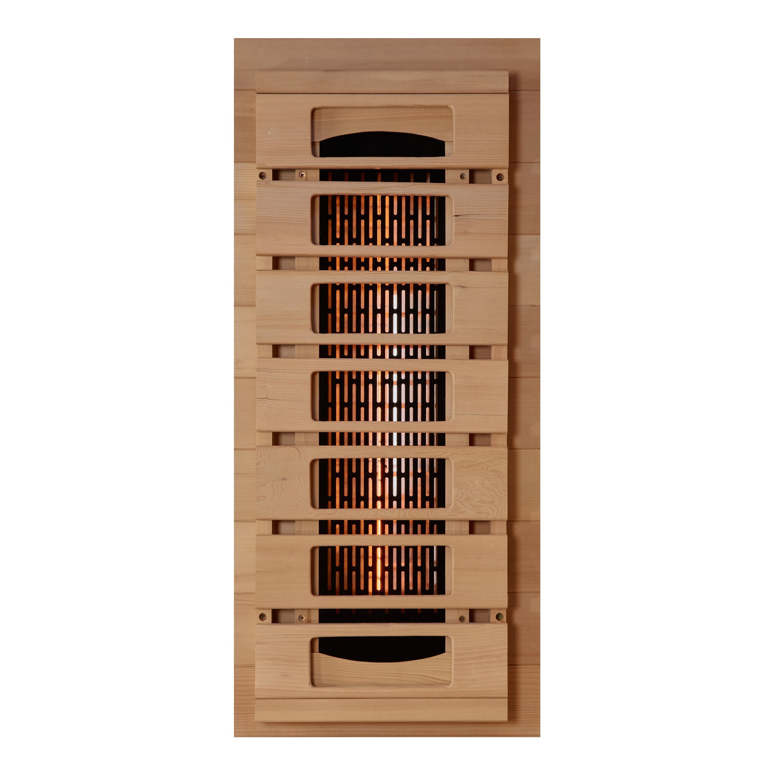 Golden Designs 1-Person Full Spectrum Infrared Sauna with Himalayan Salt Bars