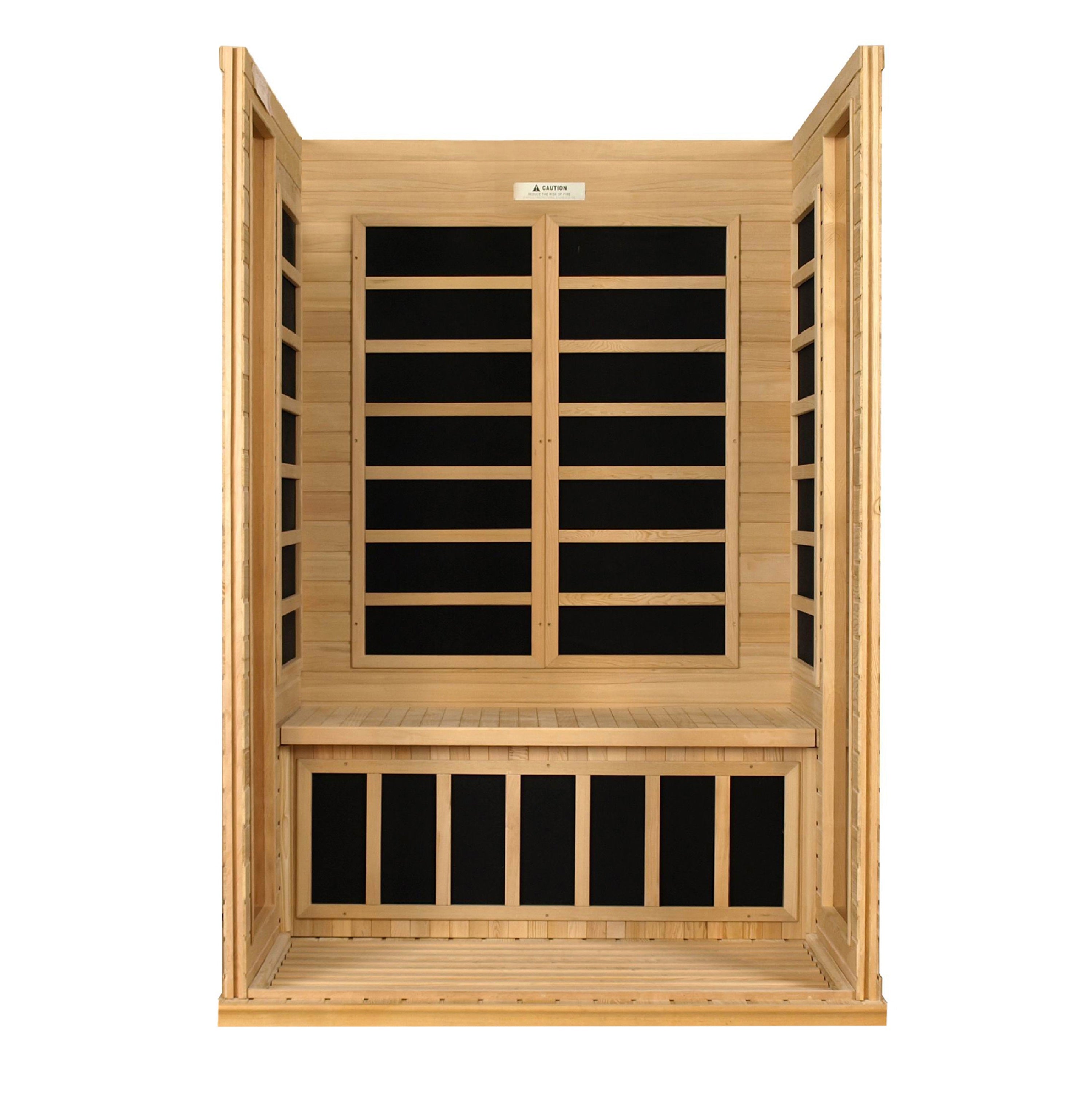 Dynamic Versailles 2-Person Ultra Low EMF Far Infrared Sauna with Chromotherapy