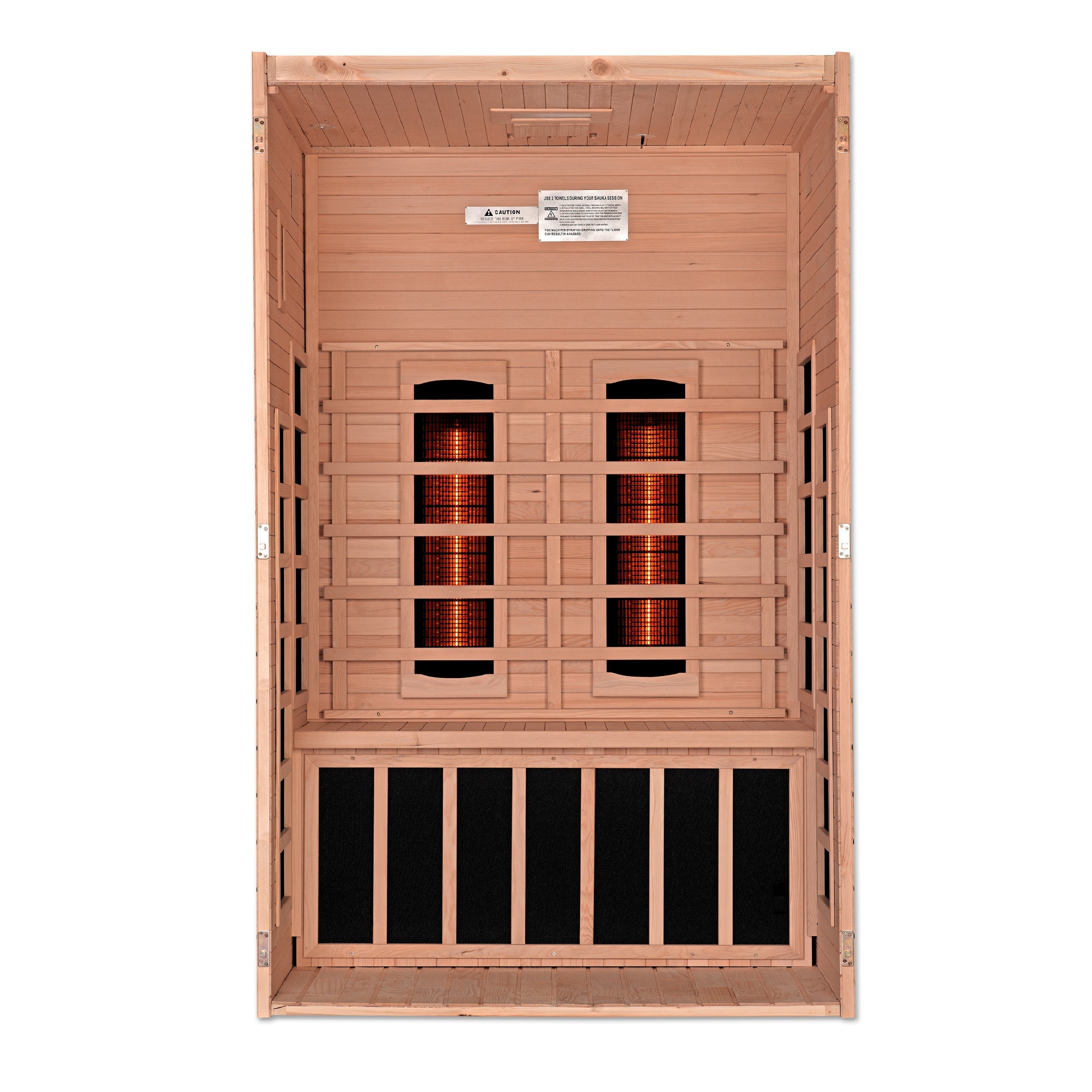 Dynamic Serena 2-Person Full Spectrum Infrared Hemlock Sauna with Chromotherapy