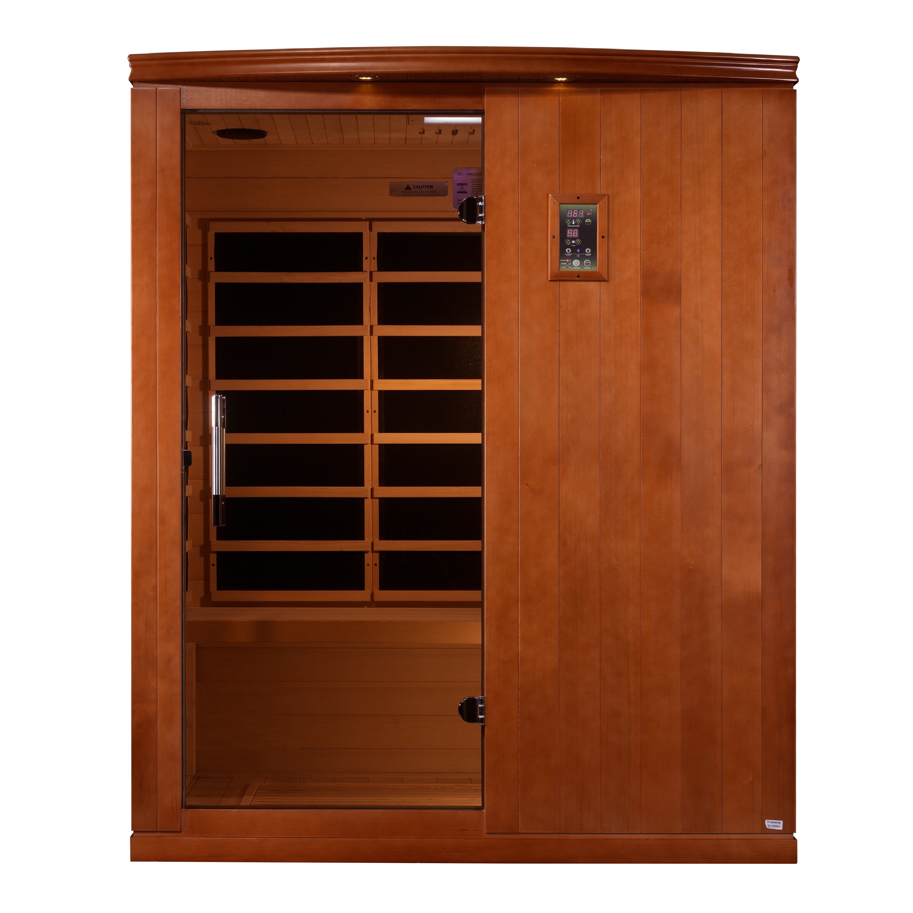 Dynamic Madrid Elite 3-Person Ultra Low EMF FAR Infrared Sauna with Red Light
