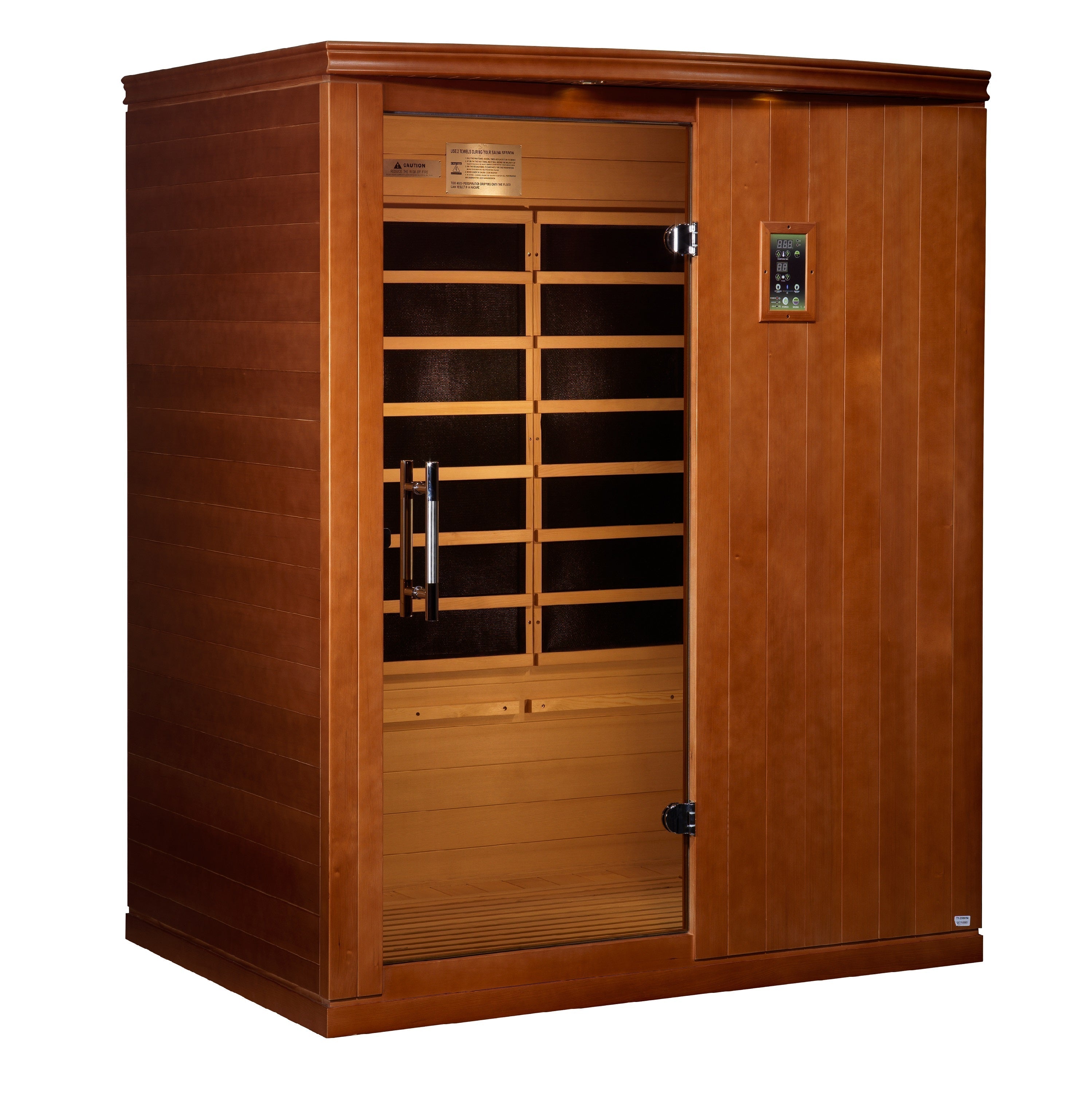 Dynamic Madrid Elite 3-Person Ultra Low EMF FAR Infrared Sauna with Red Light
