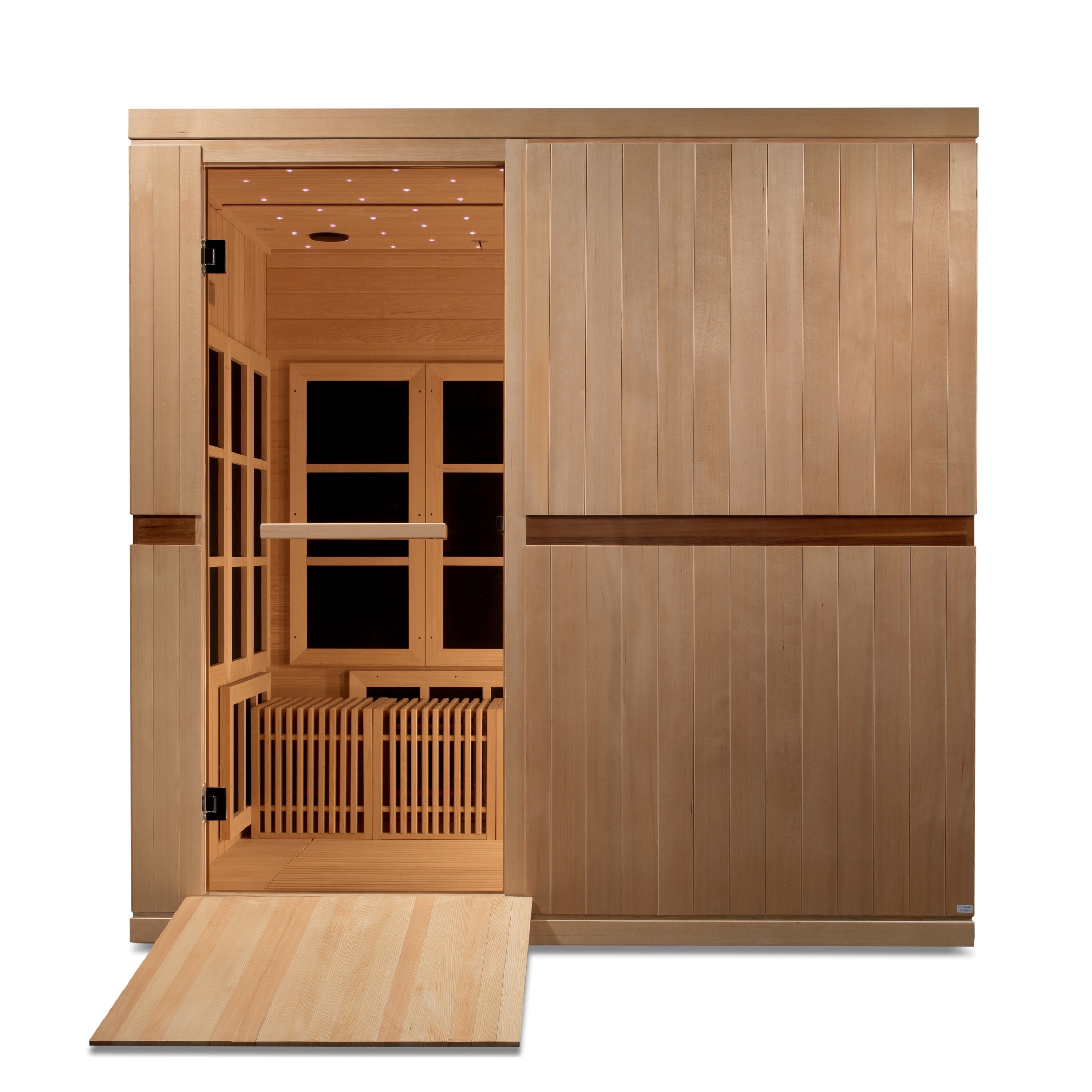Golden Designs Catalonia 8-Person Near Zero EMF Far Infrared Sauna Yoga Studio