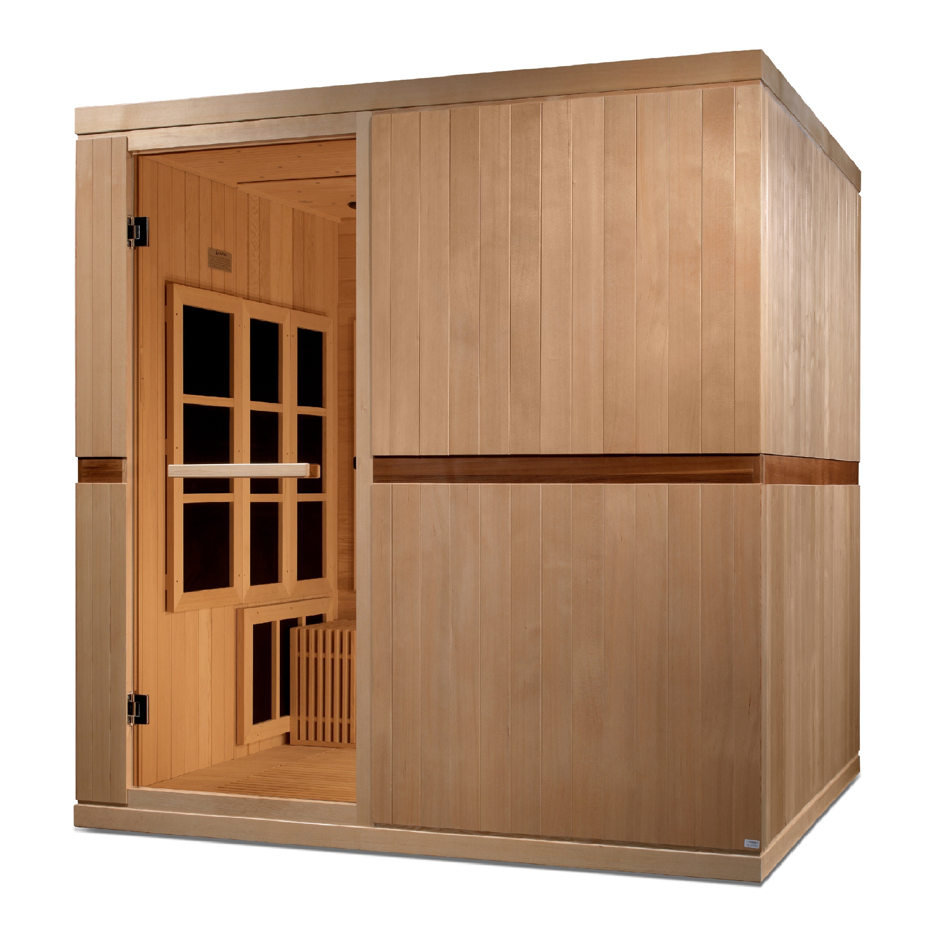 Golden Designs Catalonia 8-Person Near Zero EMF Far Infrared Sauna Yoga Studio