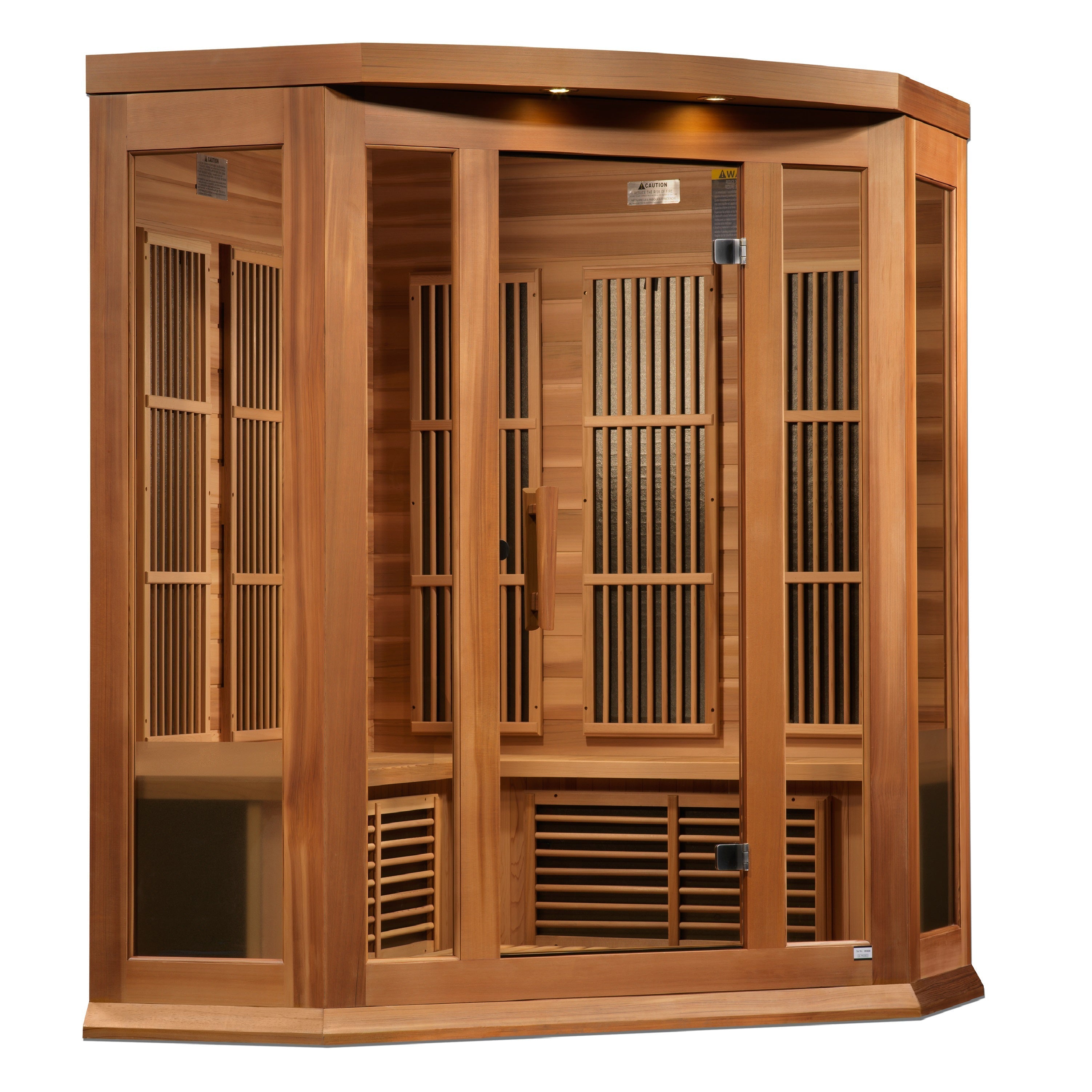 Maxxus 3-Person Low EMF Far Infrared Cedar Sauna with Chromotherapy & Bluetooth