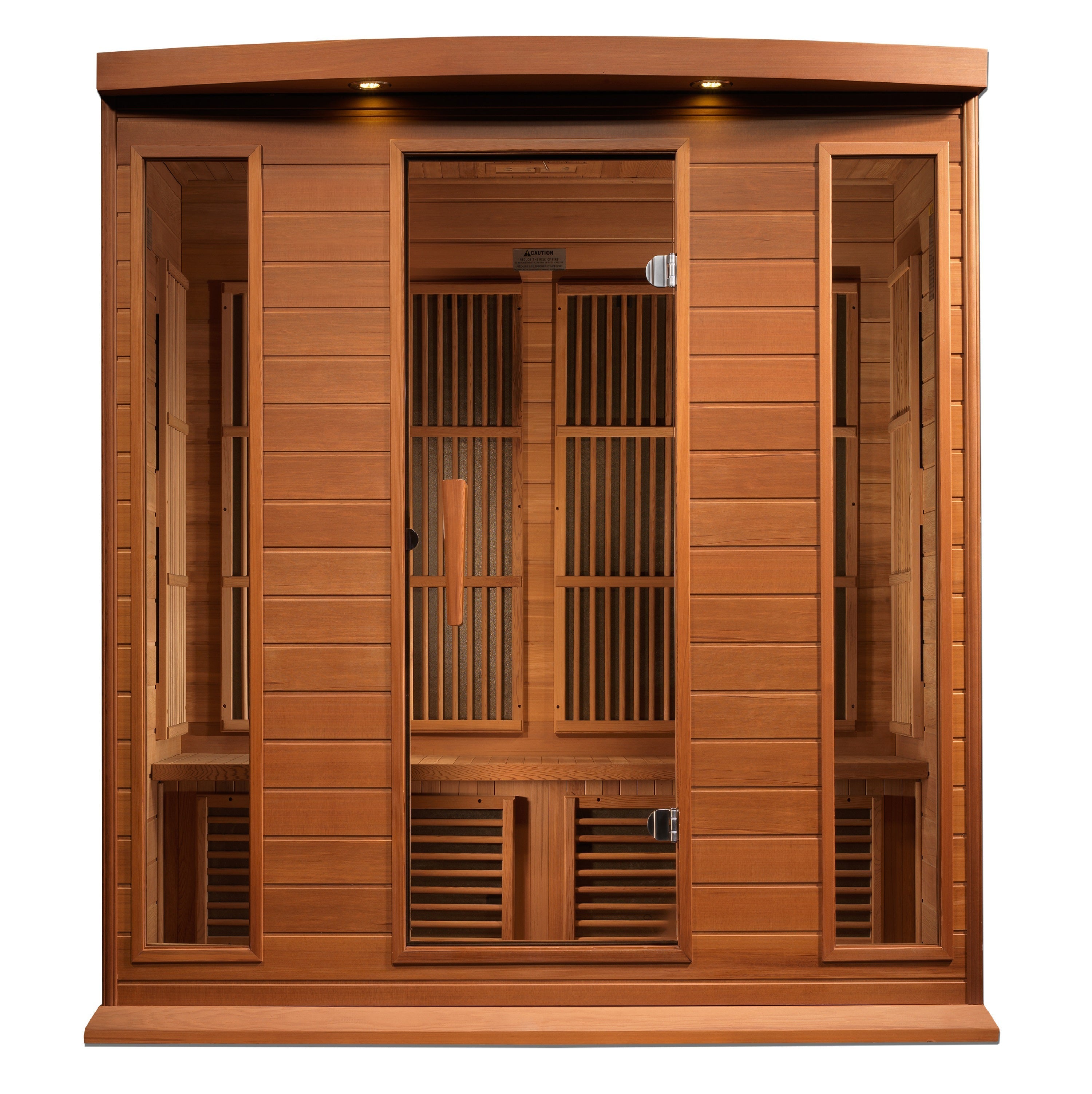 Maxxus 4-Person Low EMF FAR Infrared Cedar Sauna with Touch Screen Control