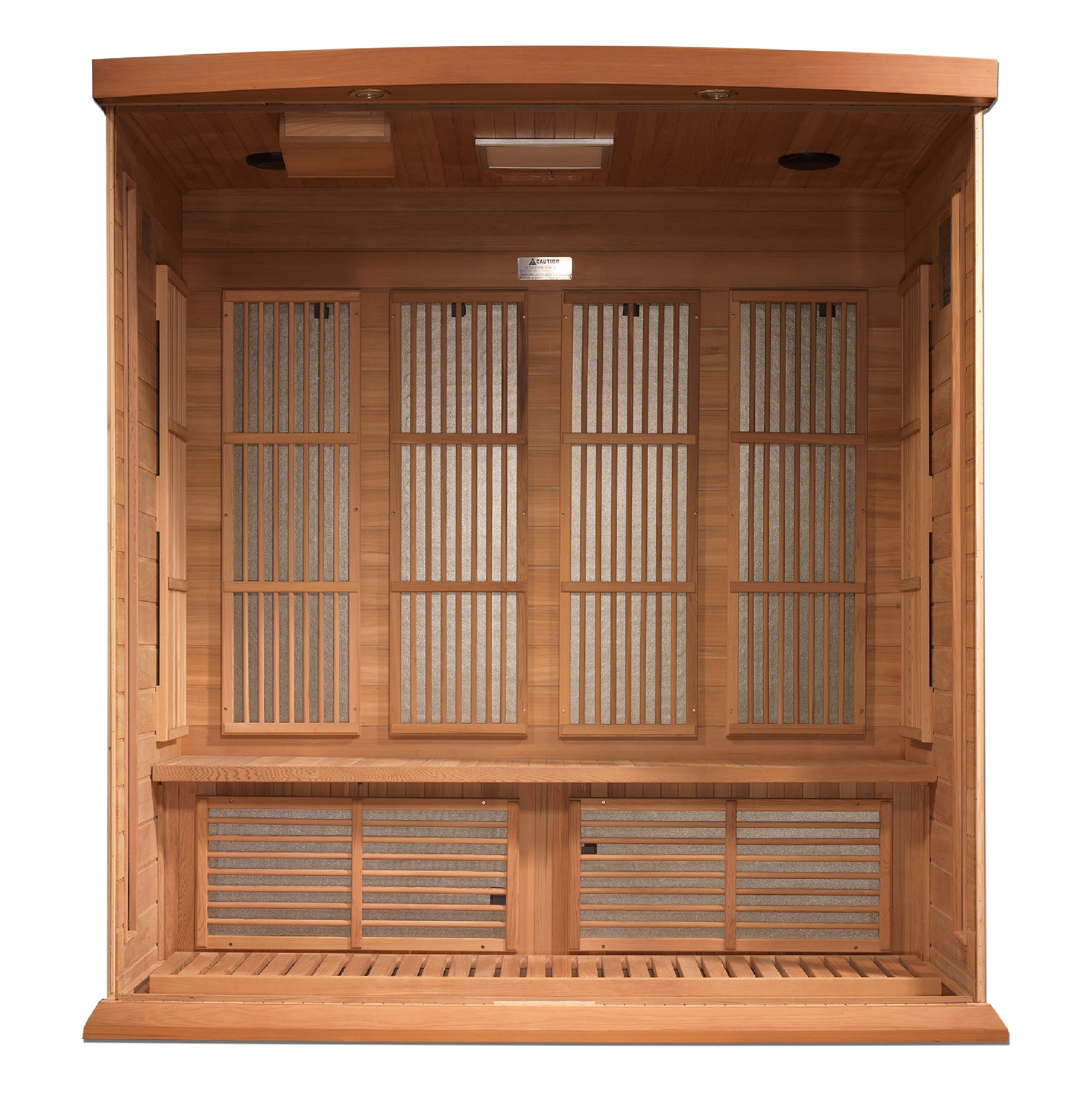 Maxxus 4-Person Low EMF FAR Infrared Cedar Sauna with Touch Screen Control