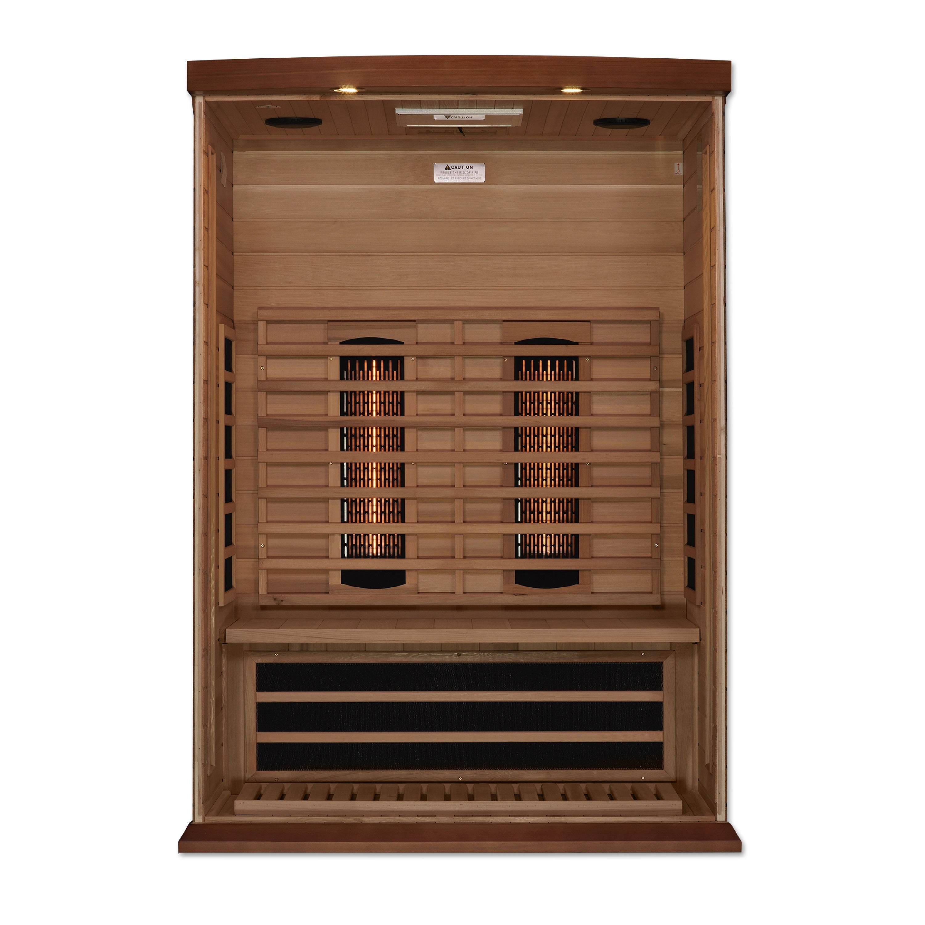 Maxxus 2-Person Canadian Red Cedar Full Spectrum Infrared Sauna with Chromotherapy & Bluetooth