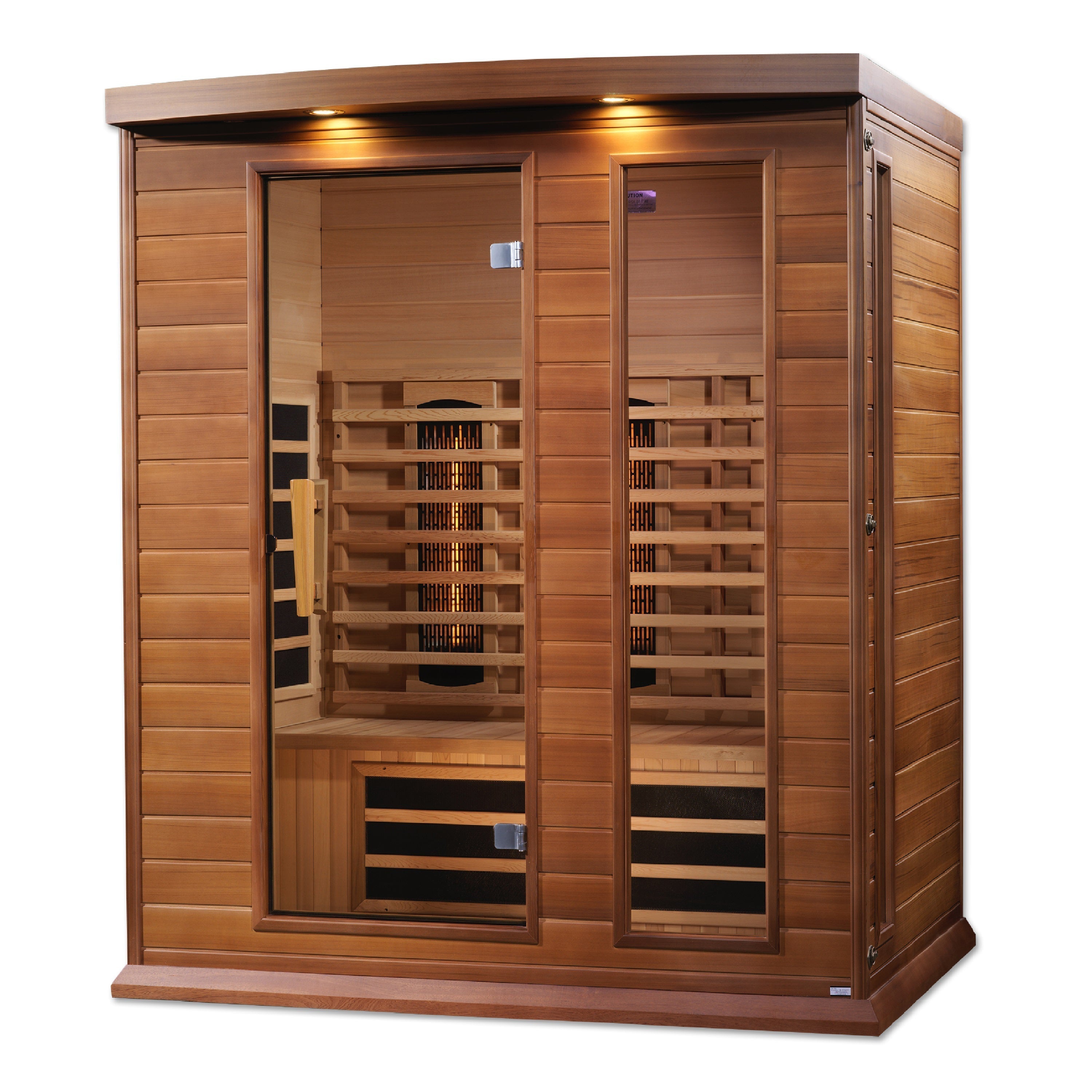 Maxxus 3-Person Full Spectrum IR Sauna, Canadian Red Cedar, Chromotherapy, Bluetooth