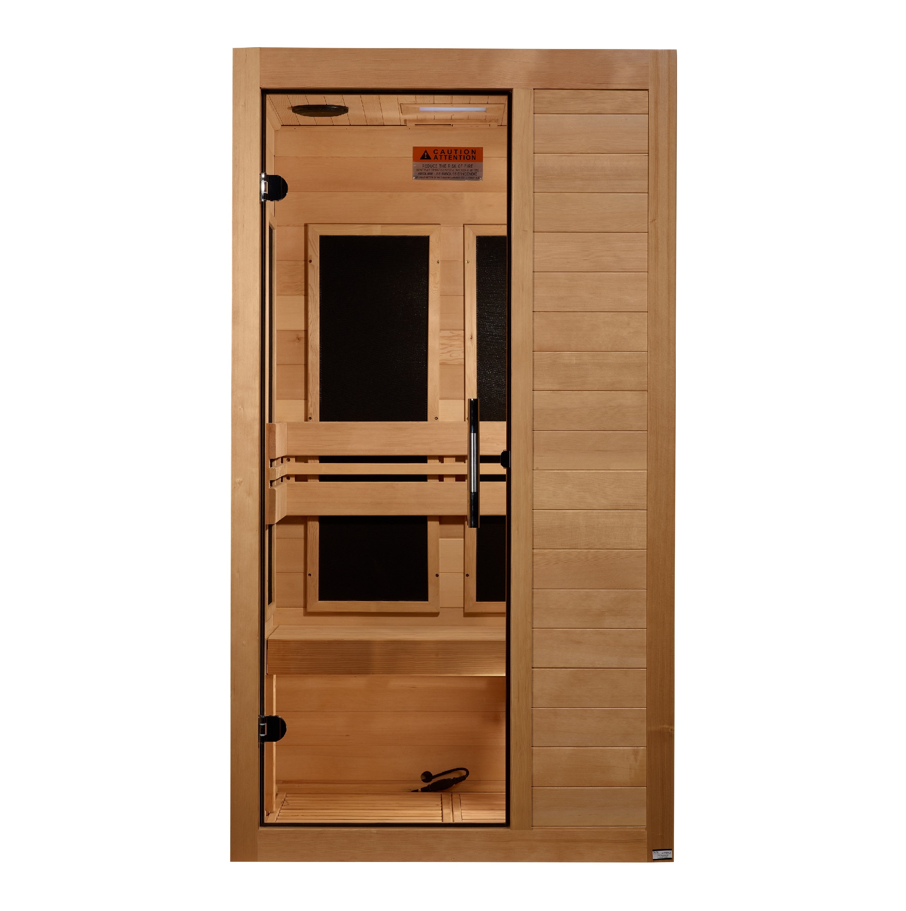 Dynamic Veneto 1-2 Person Low EMF Far Infrared Sauna Canadian Hemlock