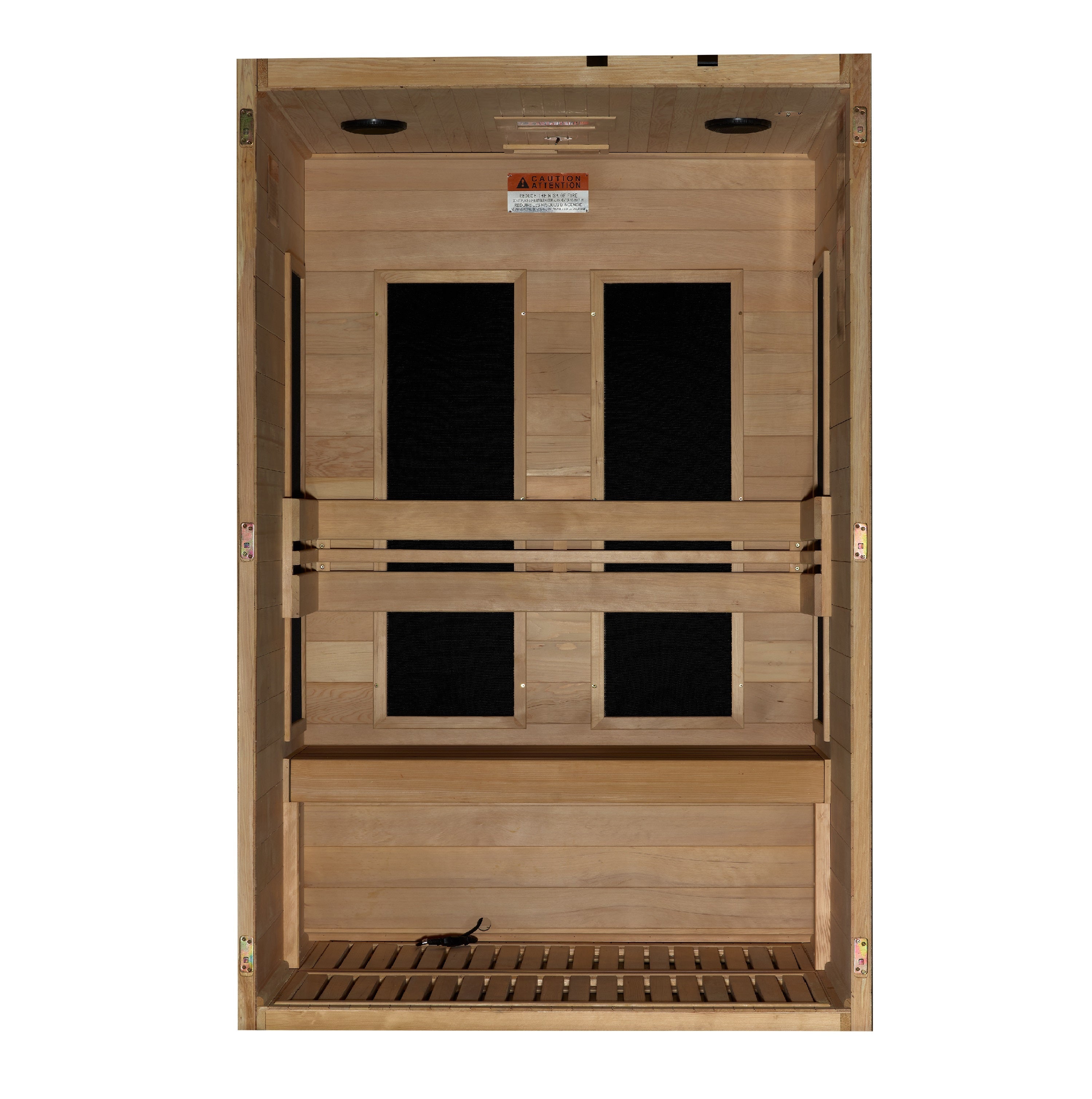 Dynamic Lucca 2-Person Low EMF FAR Infrared Sauna, Canadian Hemlock Wellness Retreat