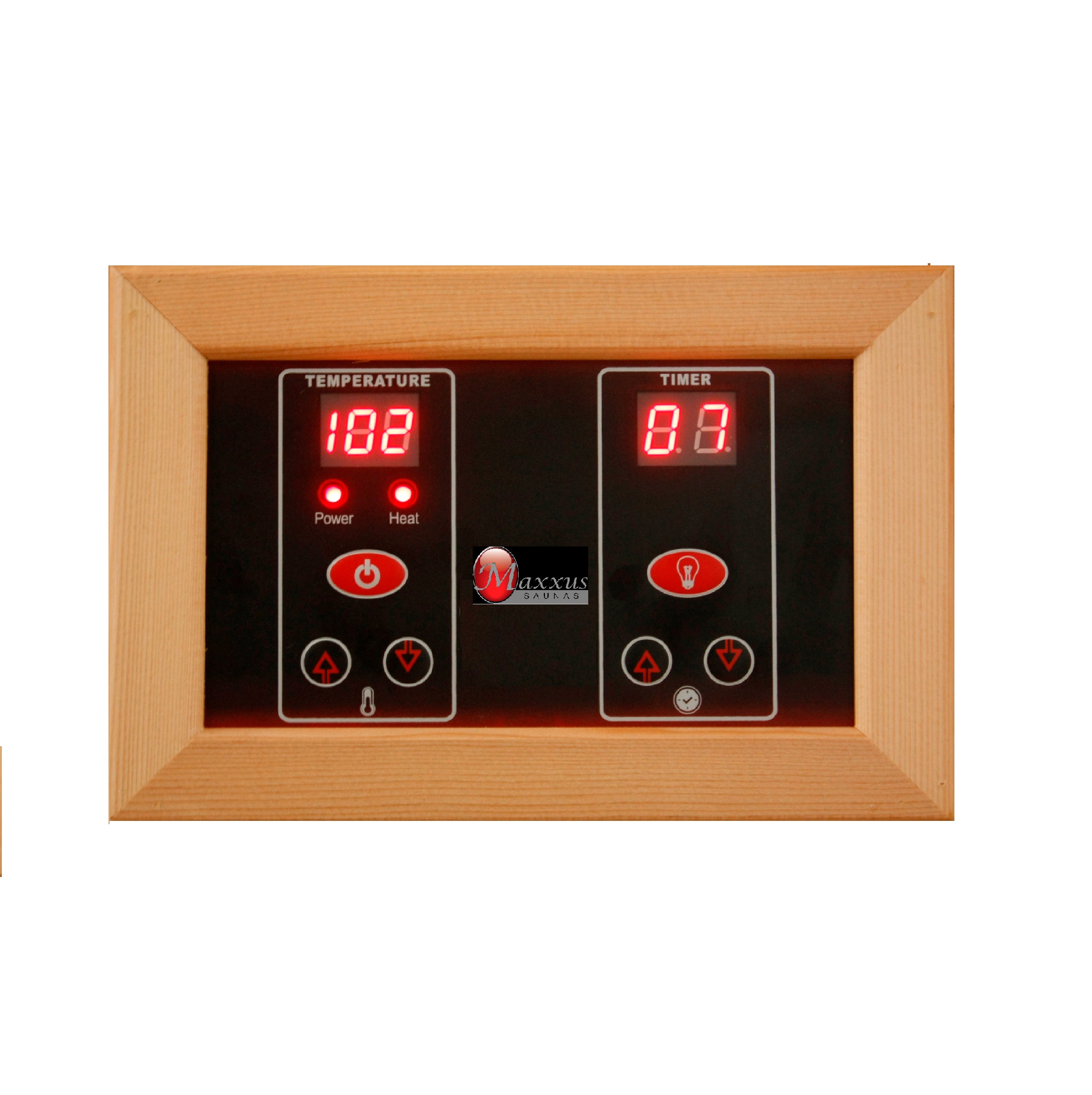 Maxxus 4 Person Low EMF FAR Infrared Hemlock Sauna with Chromotherapy & Bluetooth