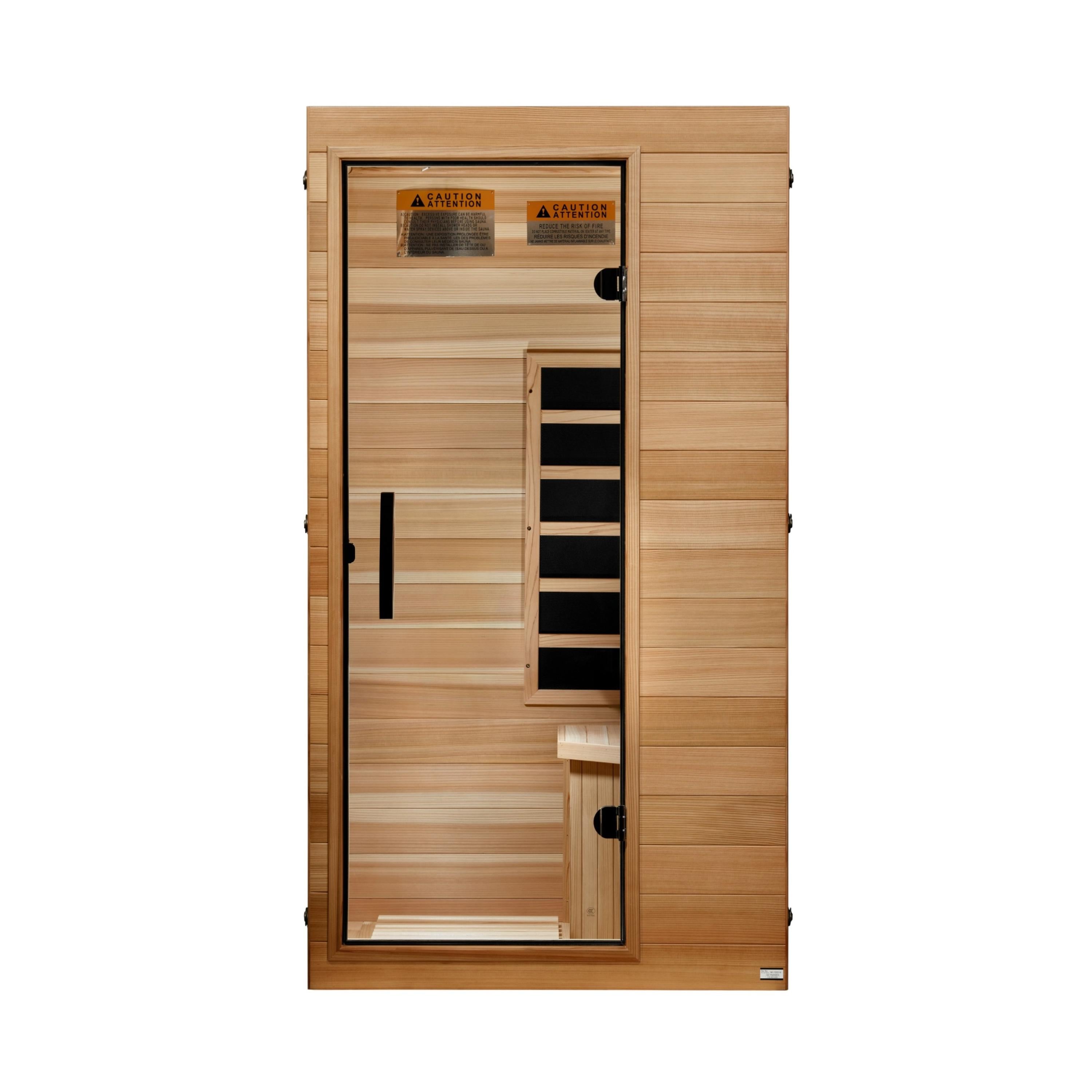 Dynamic Compact 1-Person Ultra Low EMF FAR Infrared Sauna with Chromotherapy