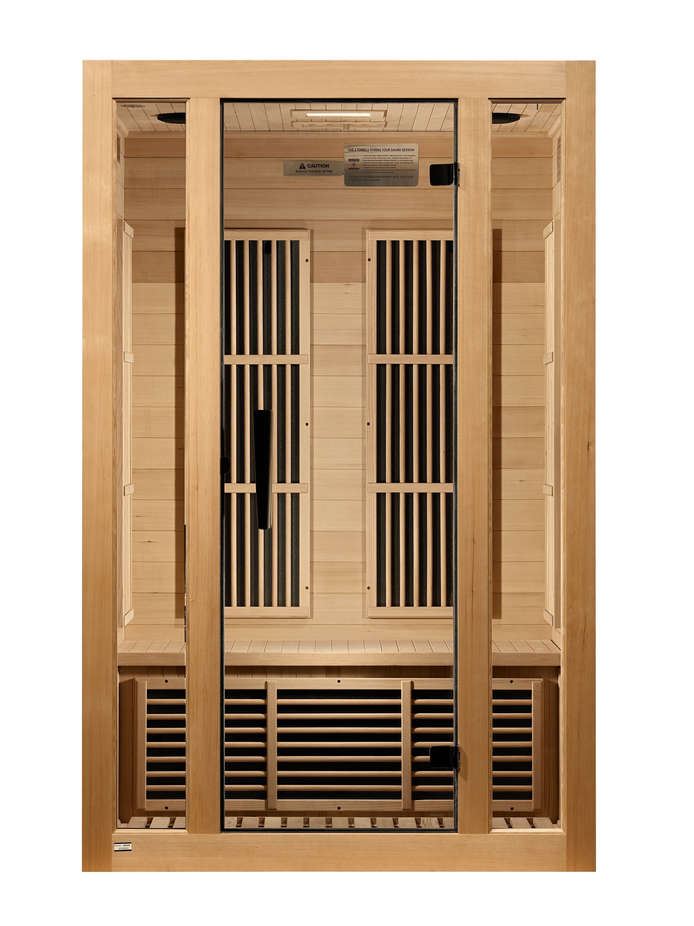 Maxxus Seattle 2 Person Near Zero EMF FAR Infrared Hemlock Sauna for Health