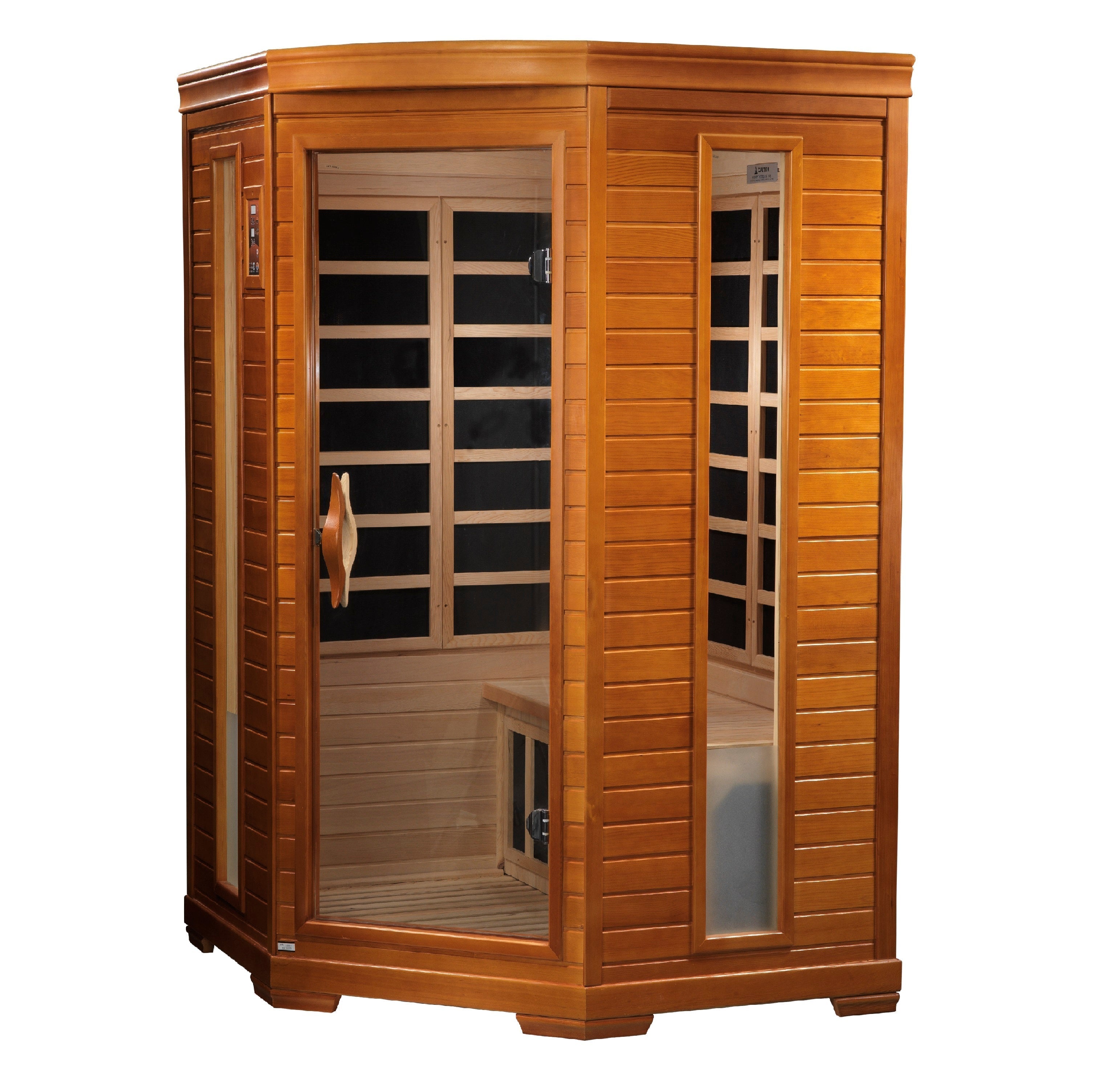 Dynamic Heming 2 Person Ultra Low EMF Far Infrared Hemlock Corner Sauna
