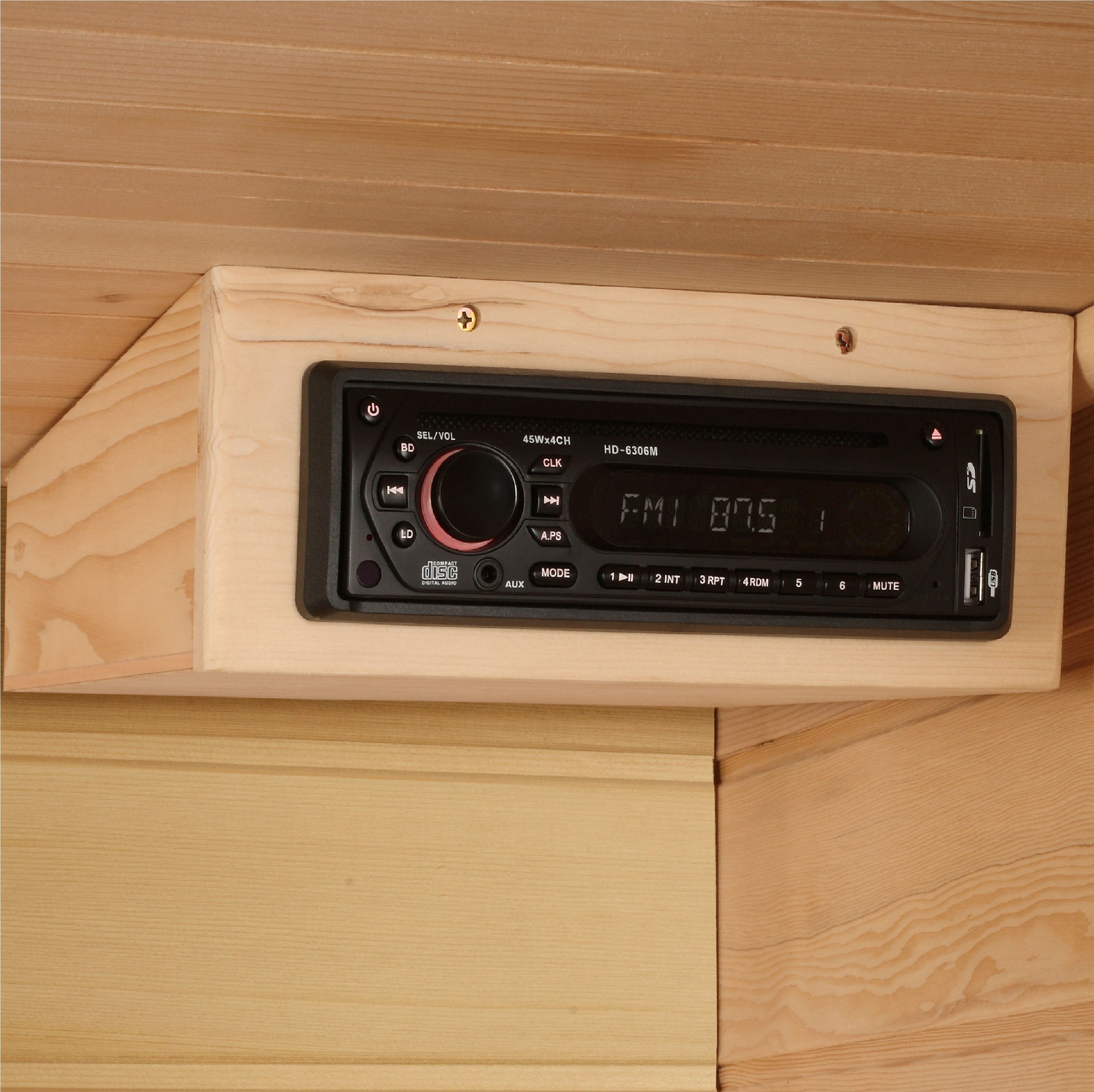 Maxxus 3-Person Low EMF FAR Infrared Canadian Red Cedar Sauna Bluetooth Audio
