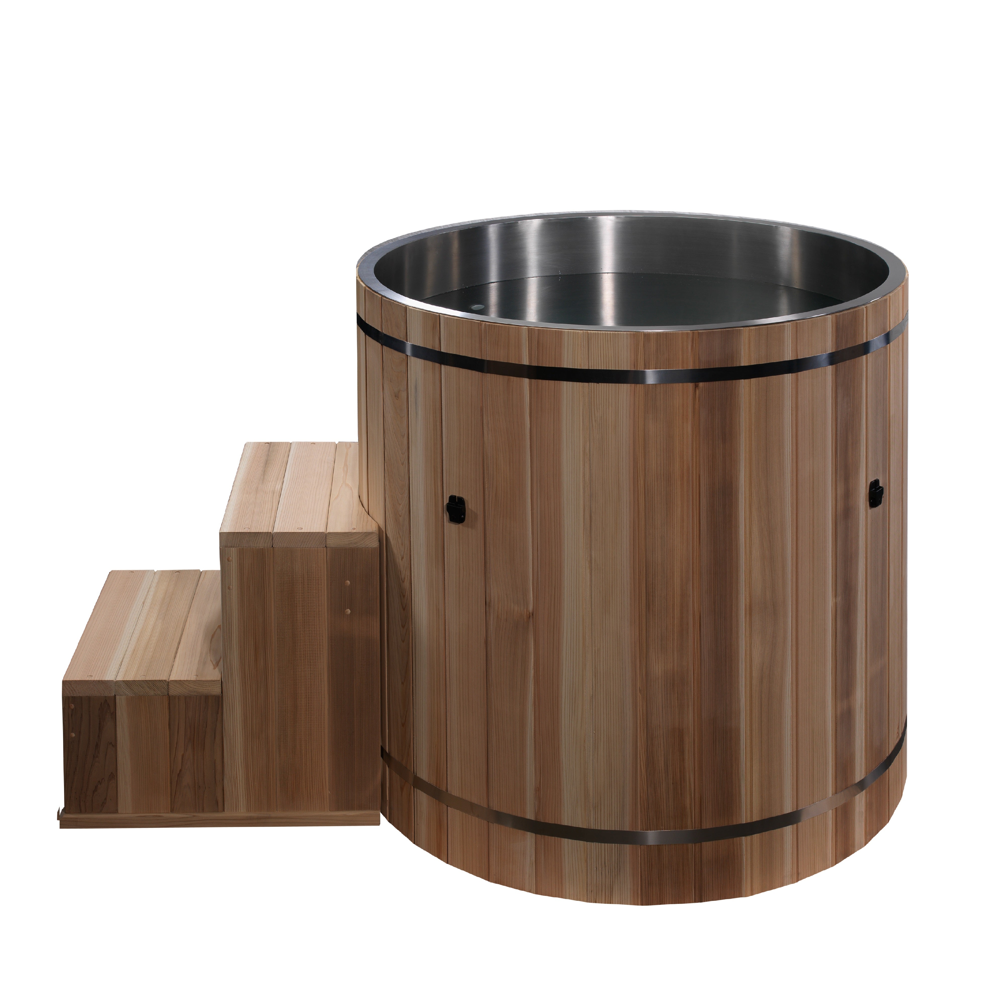 Luxury Dynamic Cold Plunge Barrel: 304 Stainless Steel, Cedar for Peak Recovery