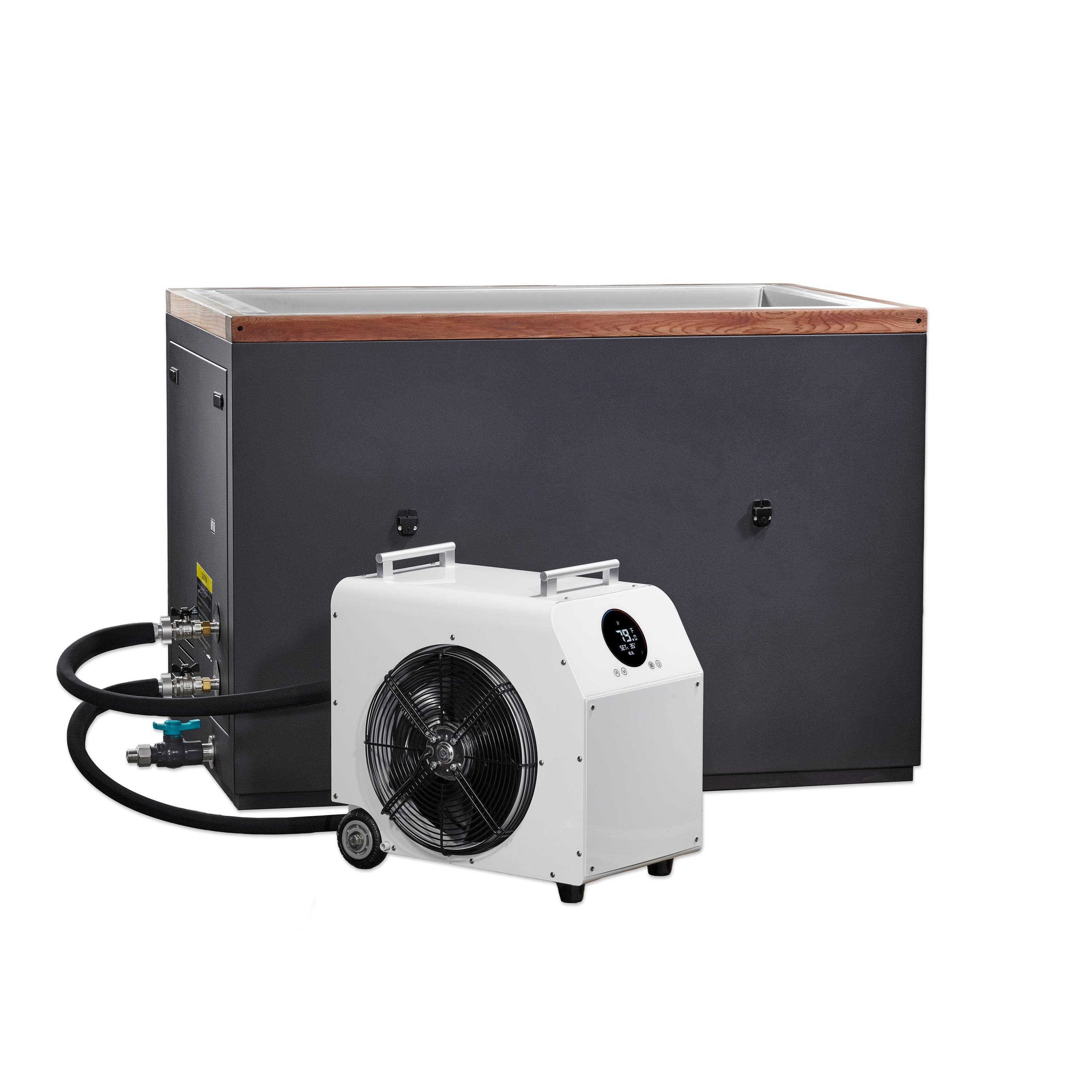 Dynamic Cold Therapy CUBOID Cold Plunge Tub: Cedar, Steel, Recovery System