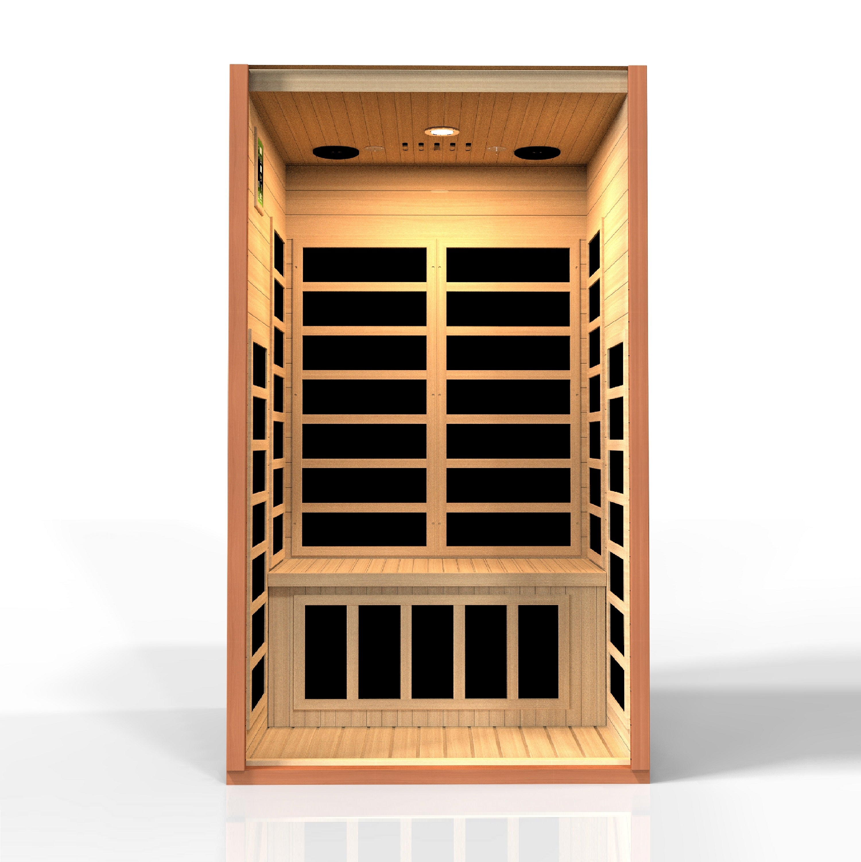 Dynamic Avila 1-2 Person Low EMF FAR Infrared Sauna with Chromotherapy, Bluetooth