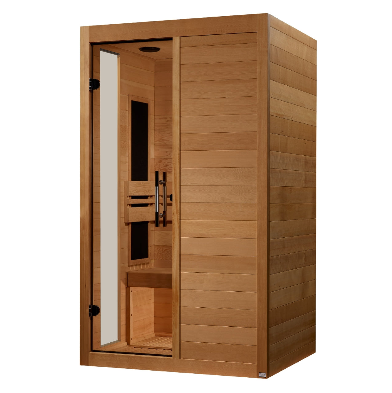 Dynamic Lucca 2-Person Low EMF FAR Infrared Sauna, Canadian Hemlock Wellness Retreat