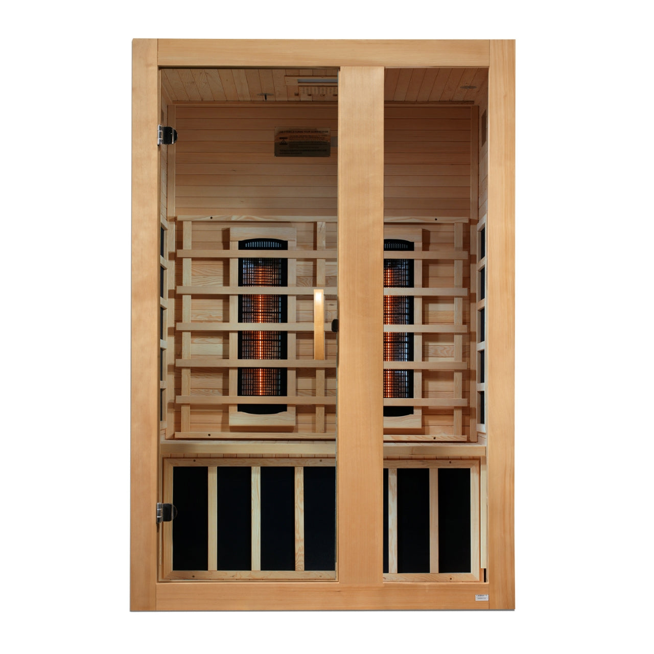Dynamic Serena 2-Person Full Spectrum Infrared Hemlock Sauna with Chromotherapy