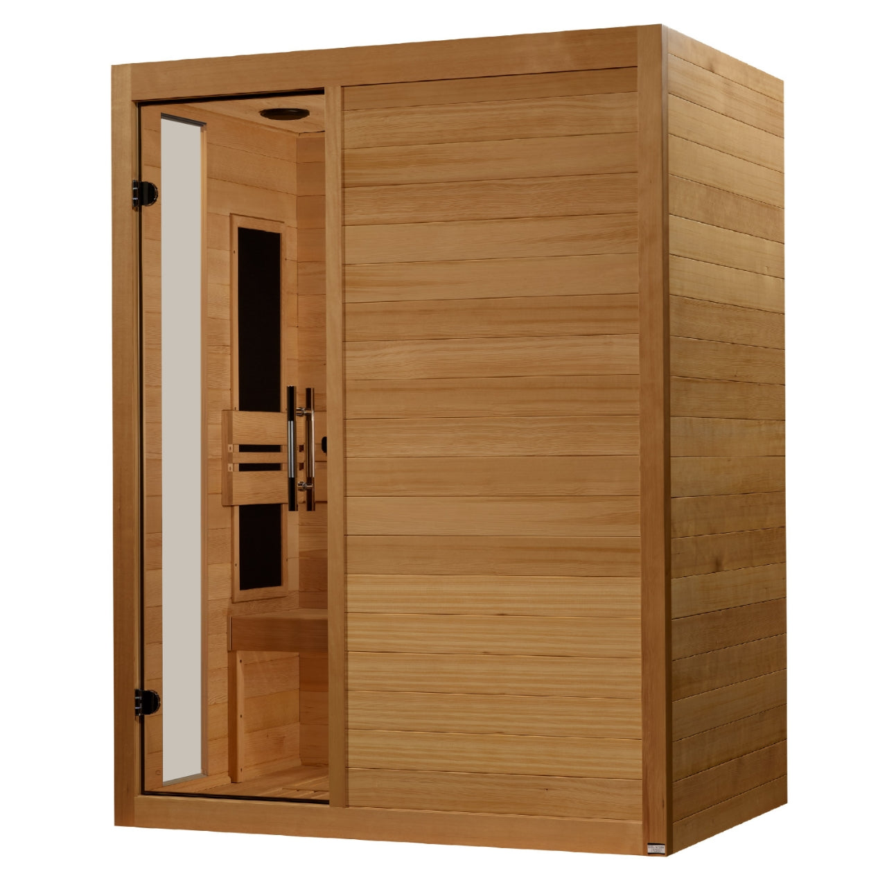 Dynamic Toscana 3 Person Low EMF FAR Infrared Sauna - Hemlock Wood, Chromotherapy