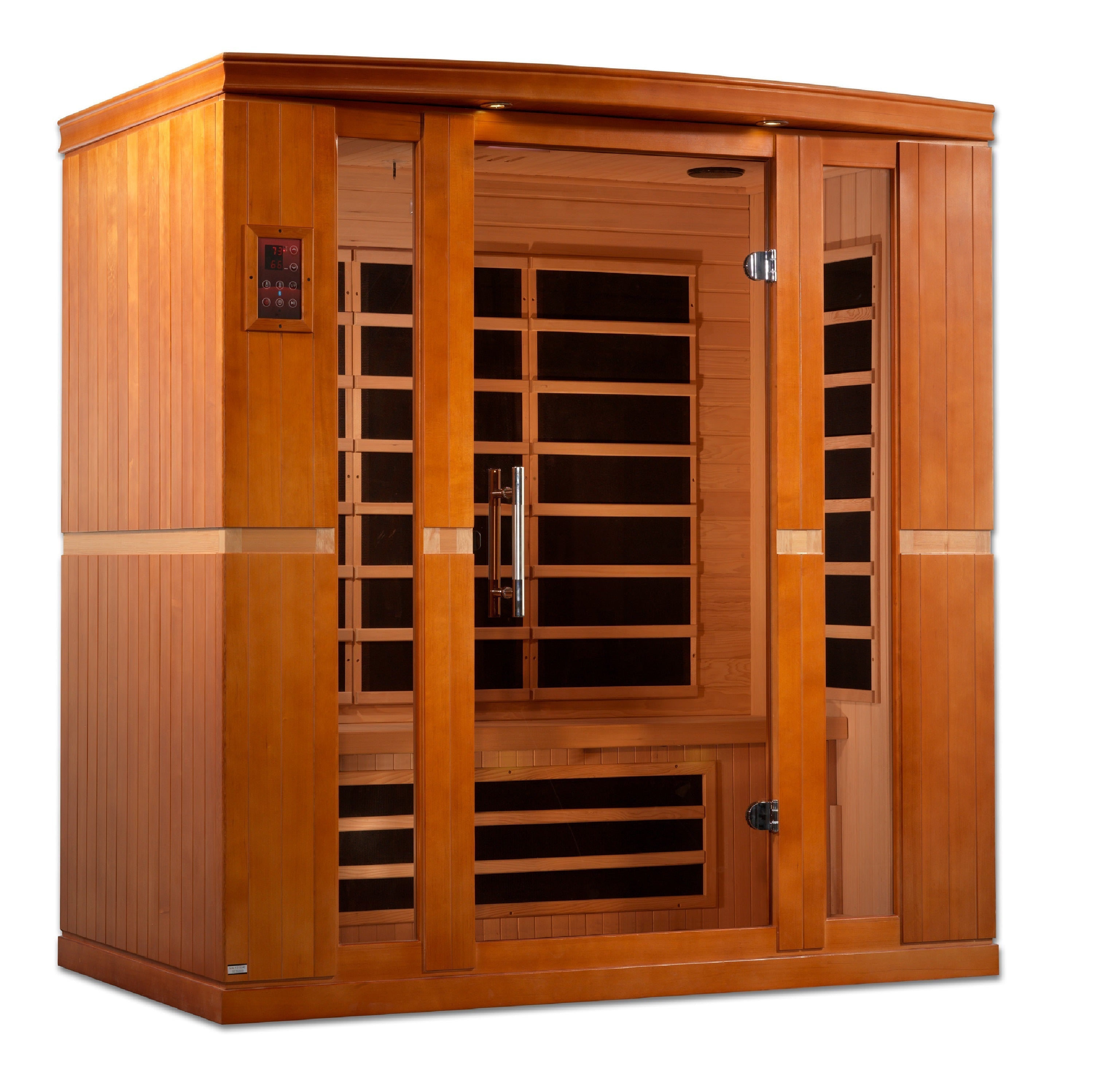 Dynamic Bergamo 4 Person Ultra Low EMF Far Infrared Sauna with Chromotherapy