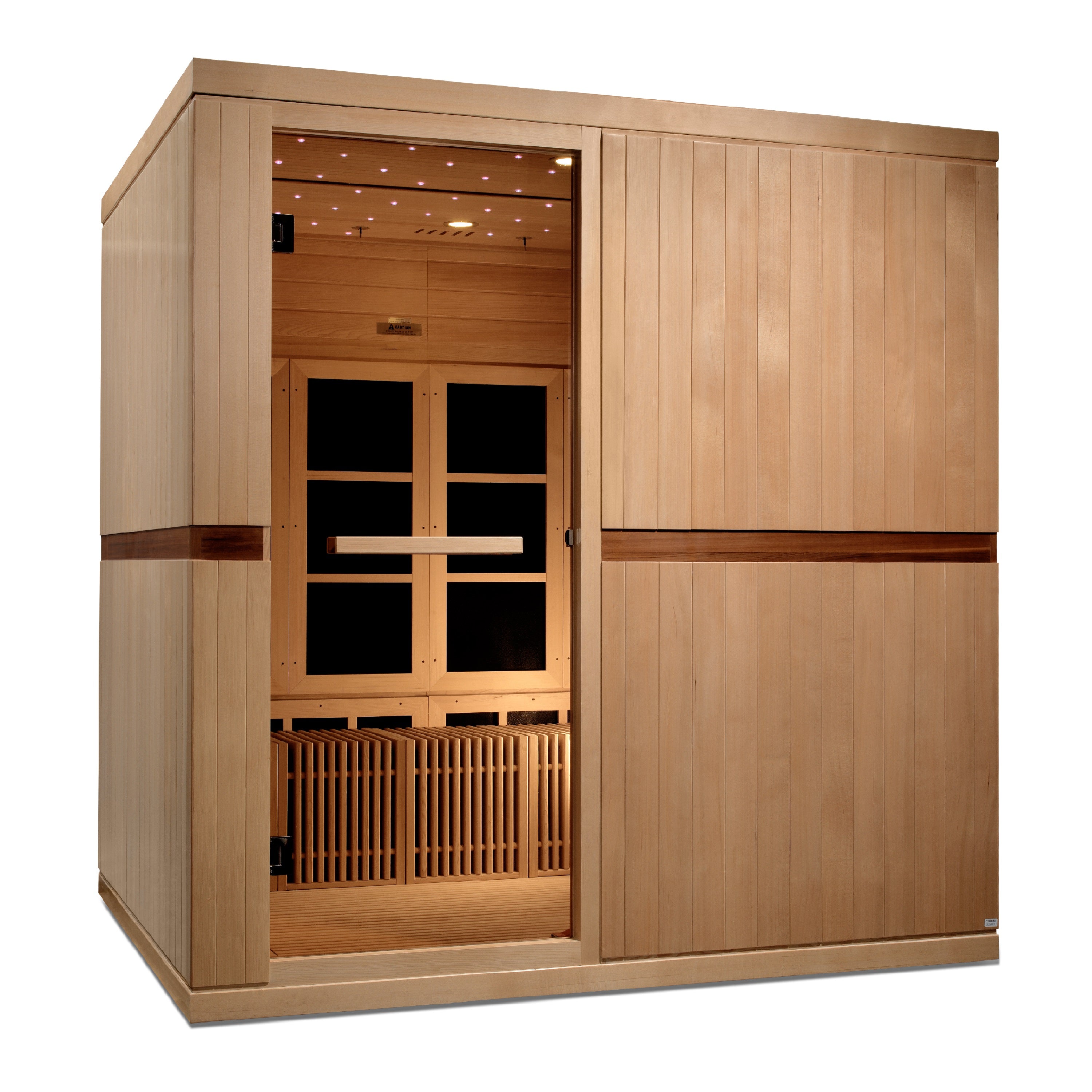 Golden Designs Catalonia 8-Person Near Zero EMF Far Infrared Sauna Yoga Studio