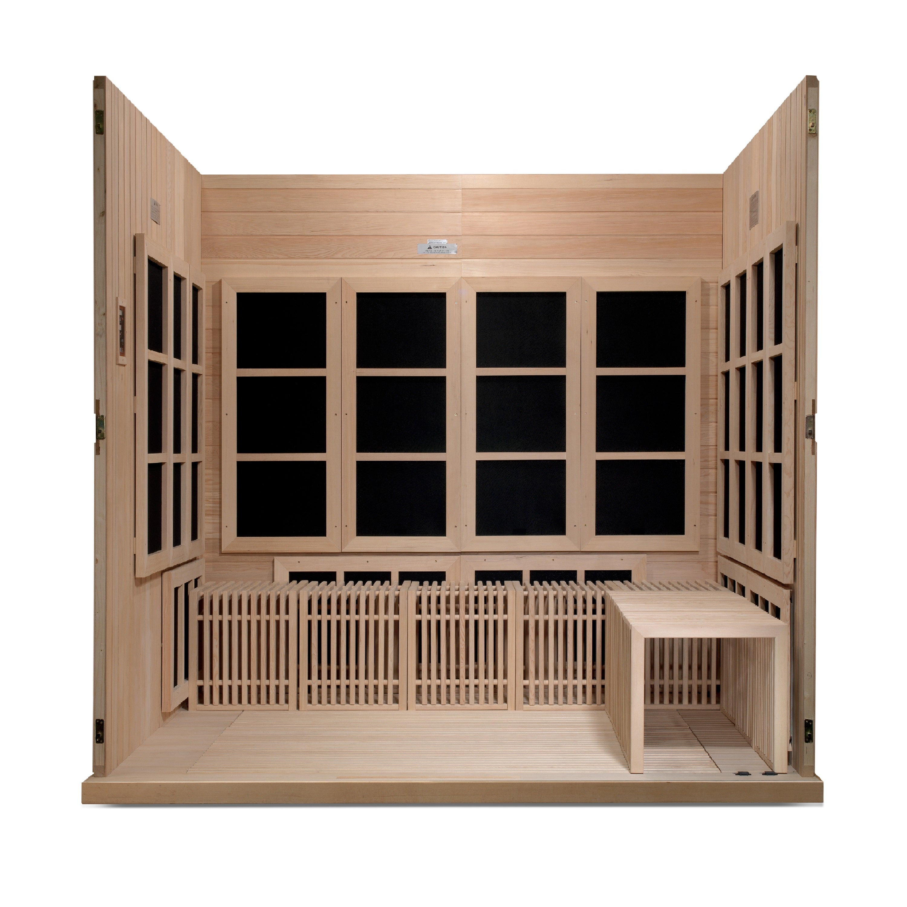Golden Designs Catalonia 8-Person Near Zero EMF Far Infrared Sauna Yoga Studio