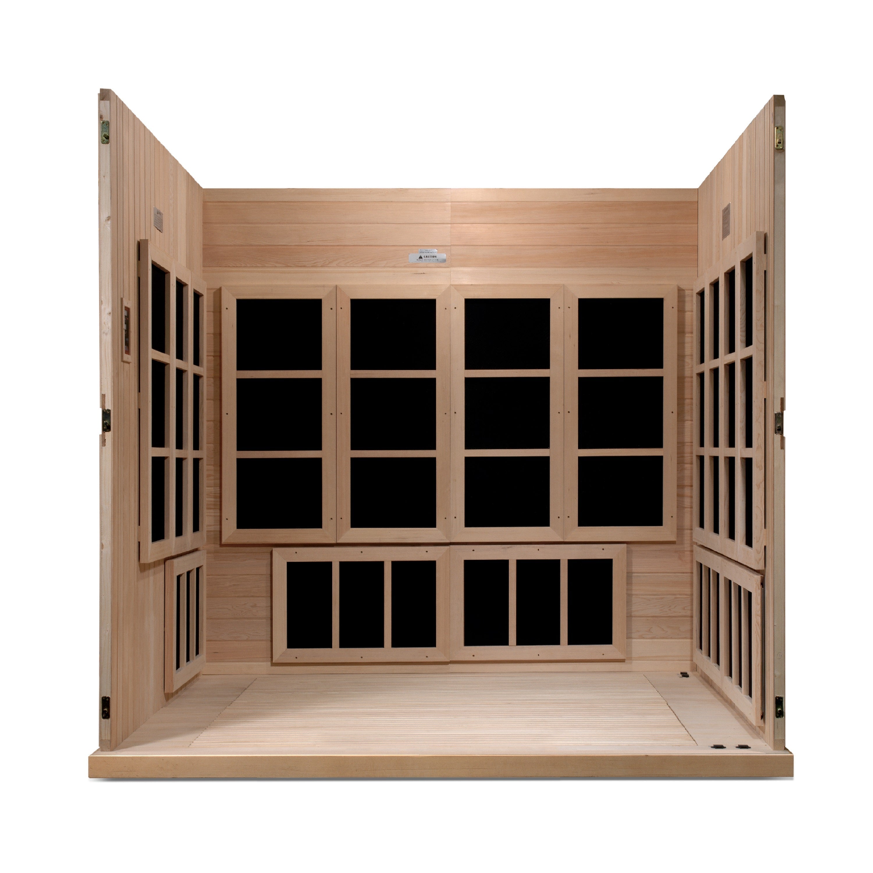 Golden Designs Catalonia 8-Person Near Zero EMF Far Infrared Sauna Yoga Studio