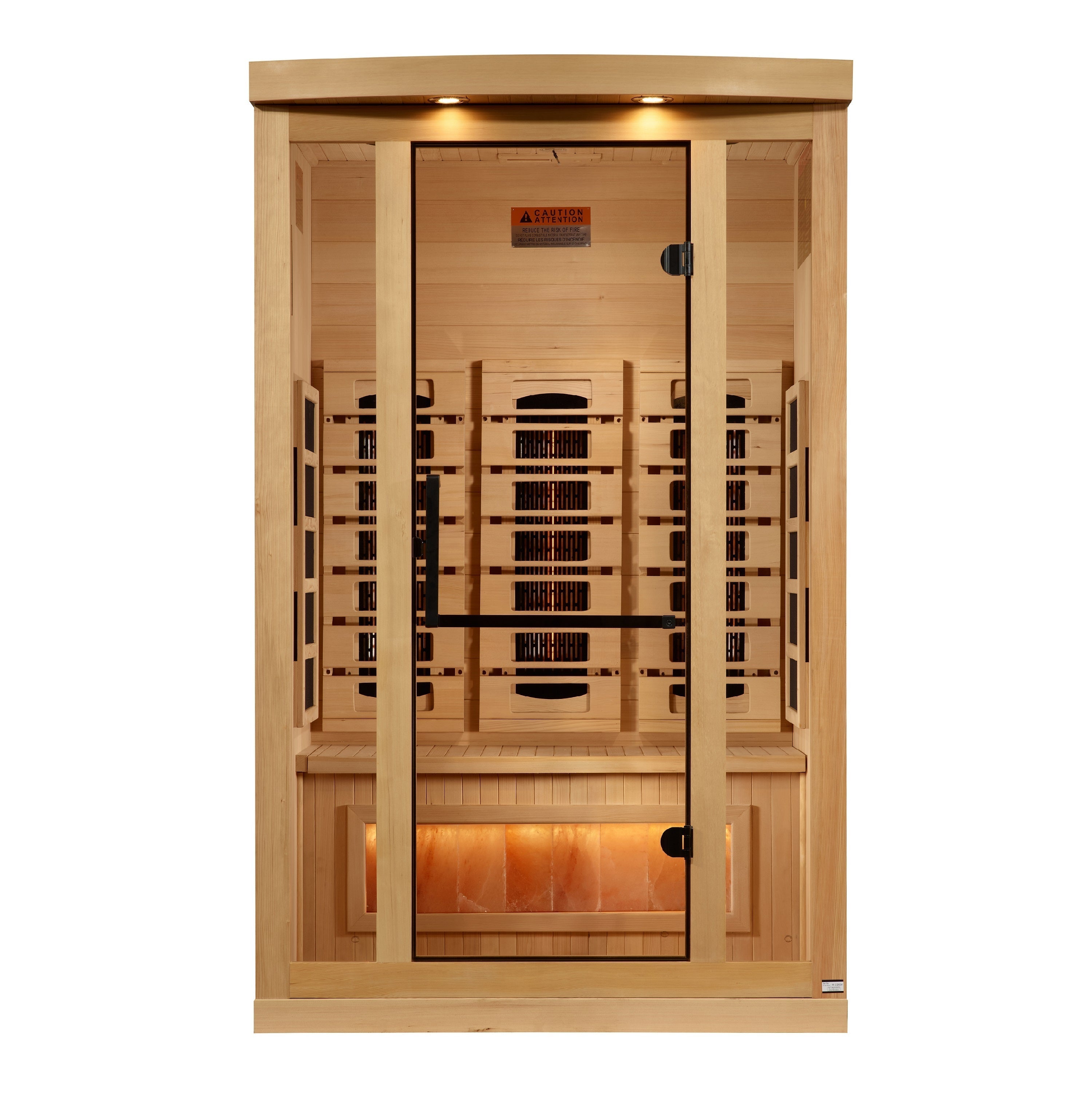 2025 Golden Designs Reserve Edition 2-Person Full Spectrum Infrared Sauna with Himalayan Salt Bar