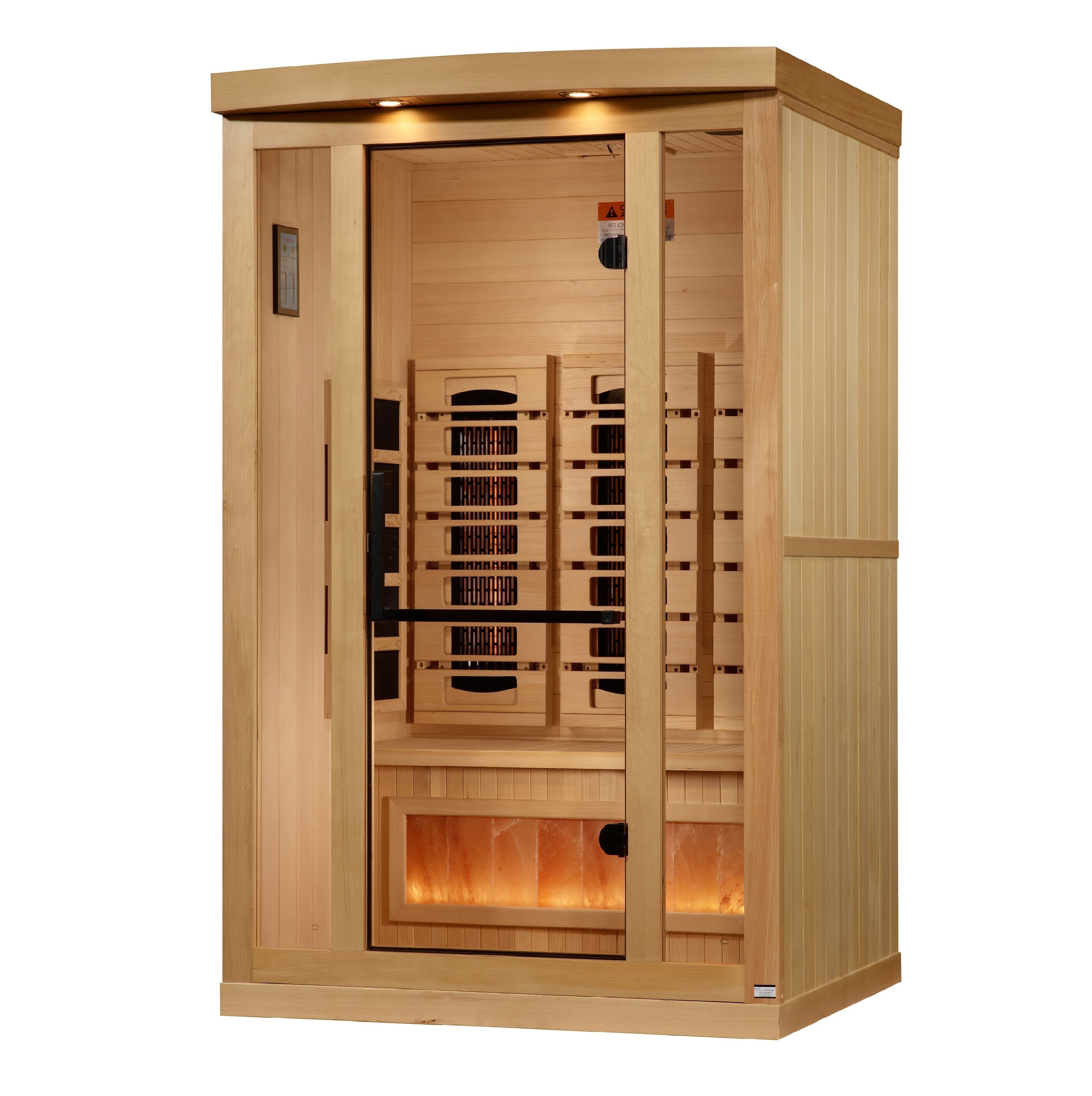 2025 Golden Designs Reserve Edition 2-Person Full Spectrum Infrared Sauna with Himalayan Salt Bar