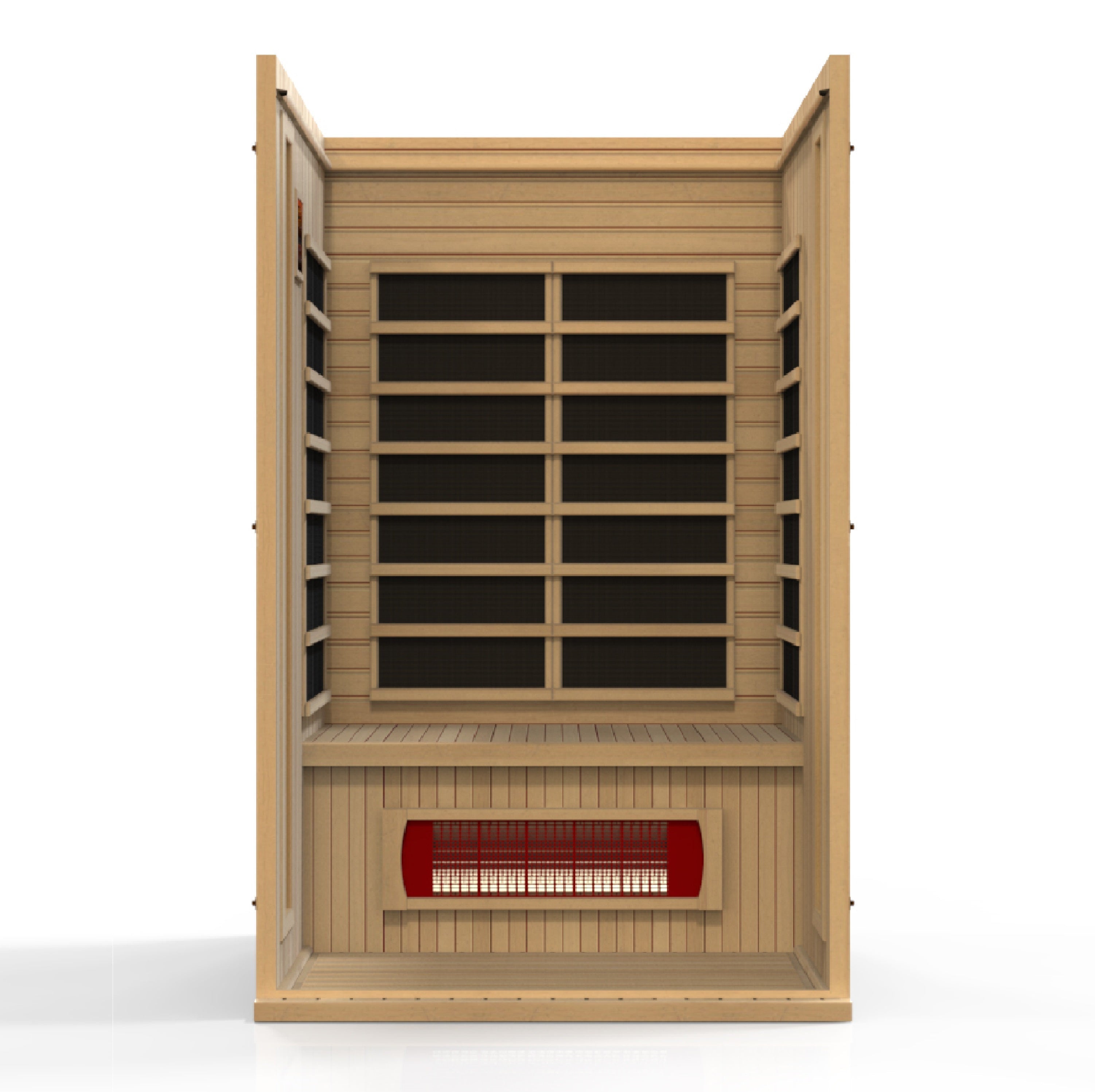 Maxxus 'Serenity' Dual Tech 2 Person Low EMF FAR Infrared Hemlock Sauna