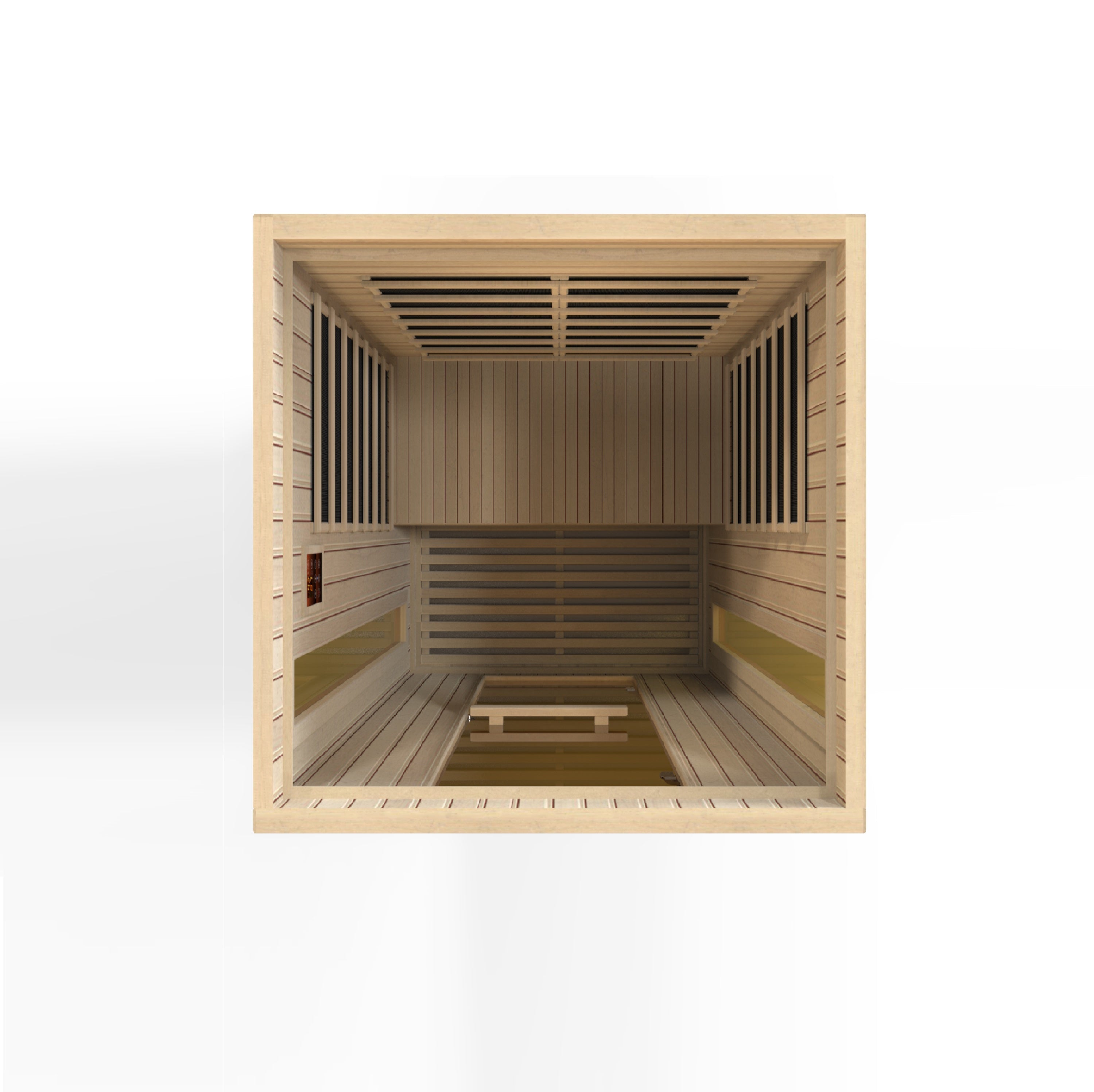 Maxxus 'Serenity' Dual Tech 2 Person Low EMF FAR Infrared Hemlock Sauna