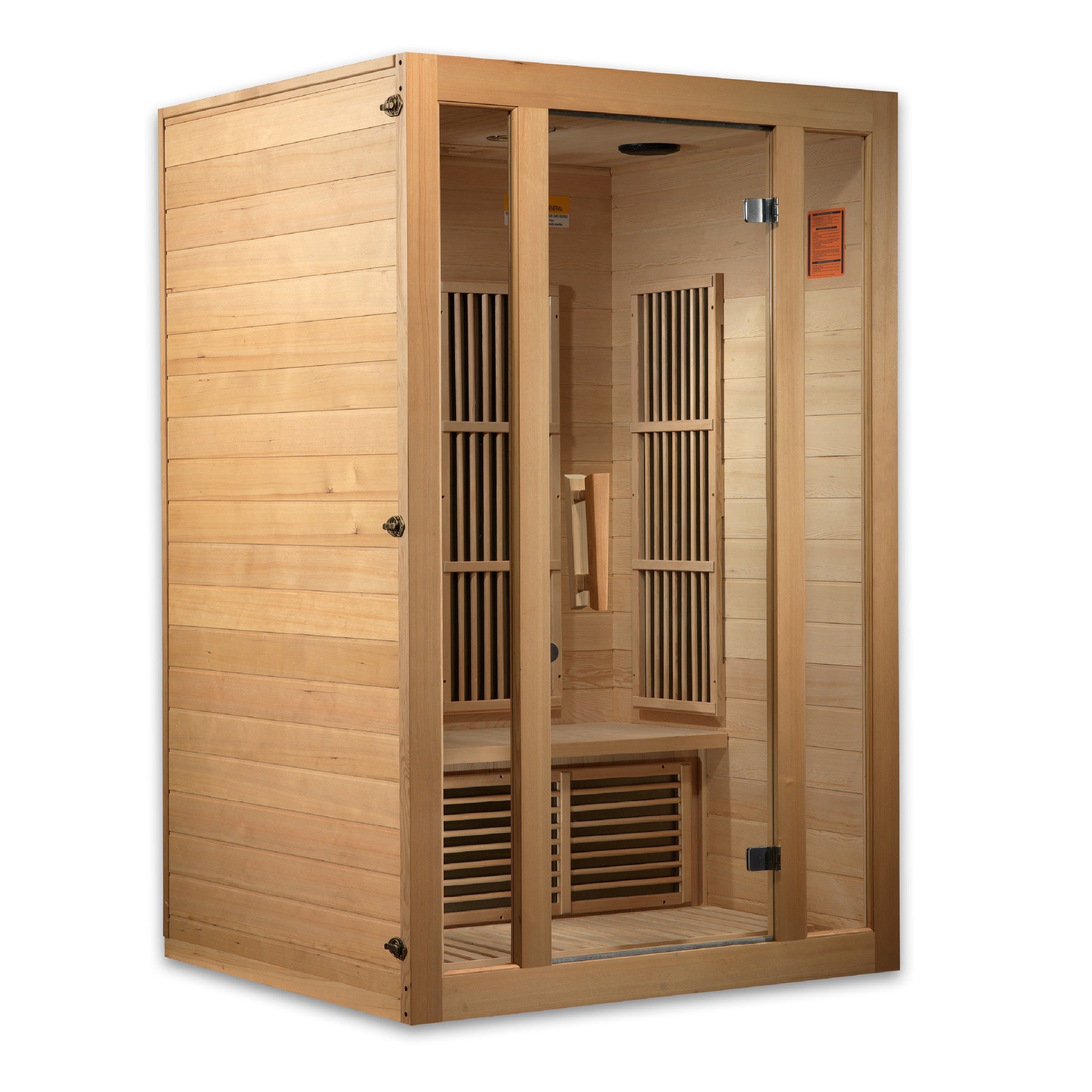 Maxxus Seattle 2 Person Near Zero EMF FAR Infrared Hemlock Sauna for Health