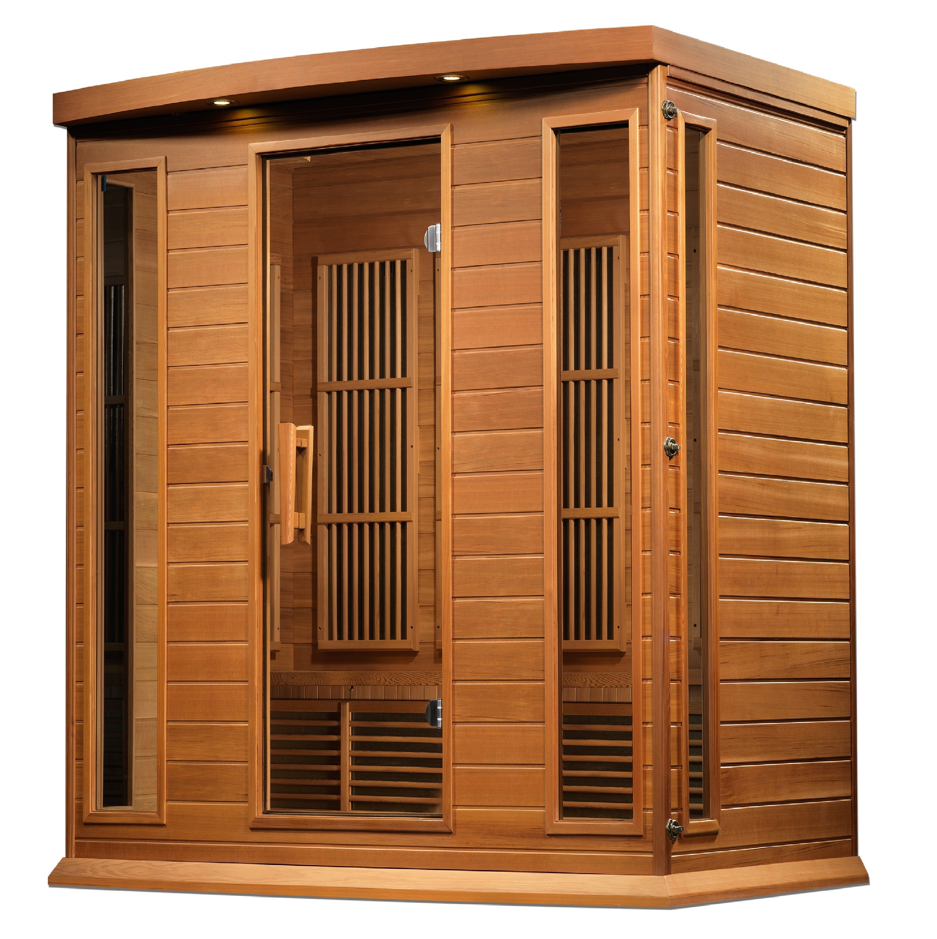 Maxxus 4-Person Low EMF FAR Infrared Cedar Sauna with Touch Screen Control