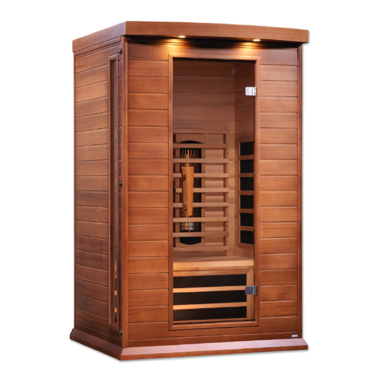 Maxxus 2-Person Canadian Red Cedar Full Spectrum Infrared Sauna with Chromotherapy & Bluetooth