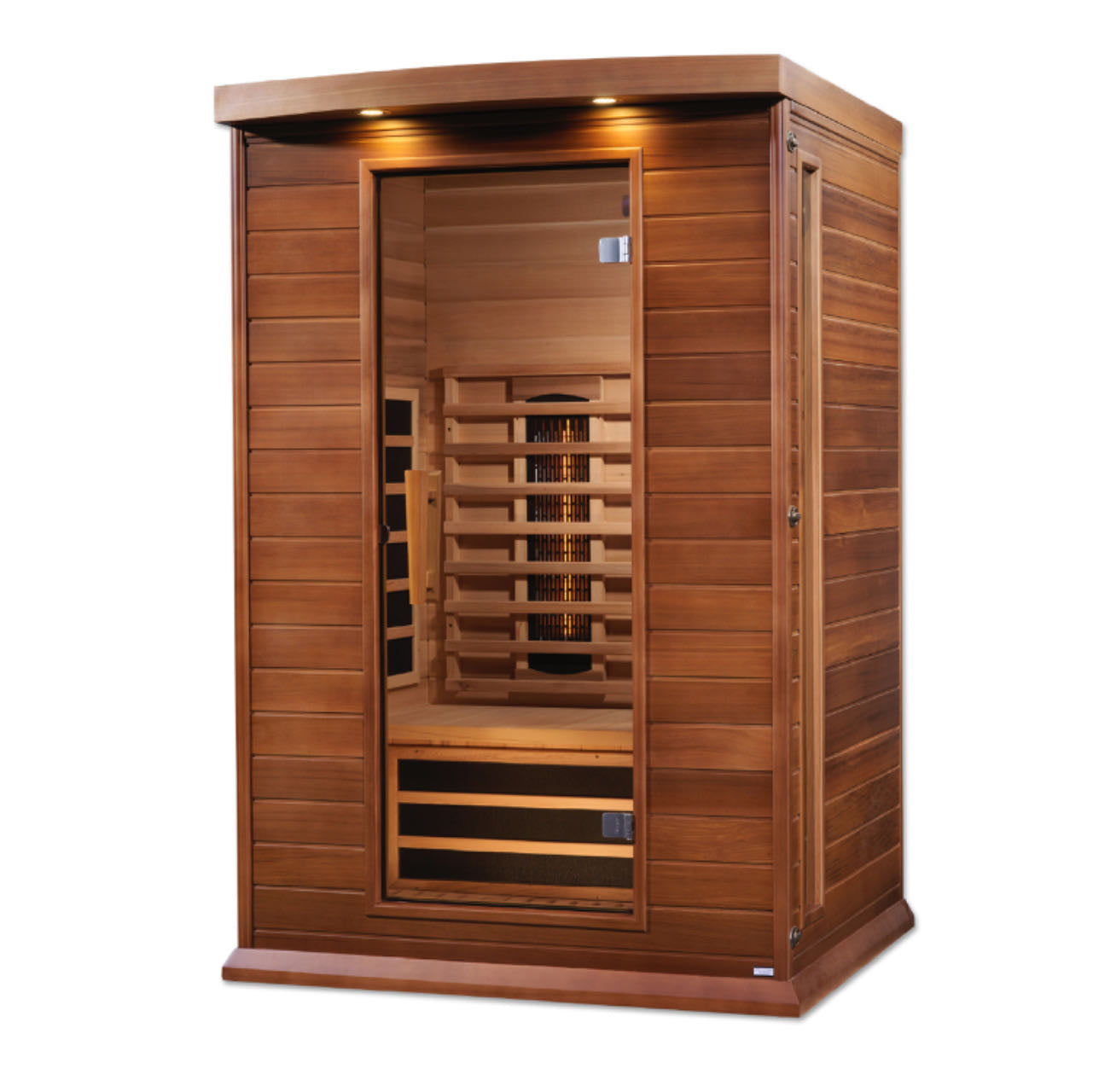 Maxxus 2-Person Canadian Red Cedar Full Spectrum Infrared Sauna with Chromotherapy & Bluetooth