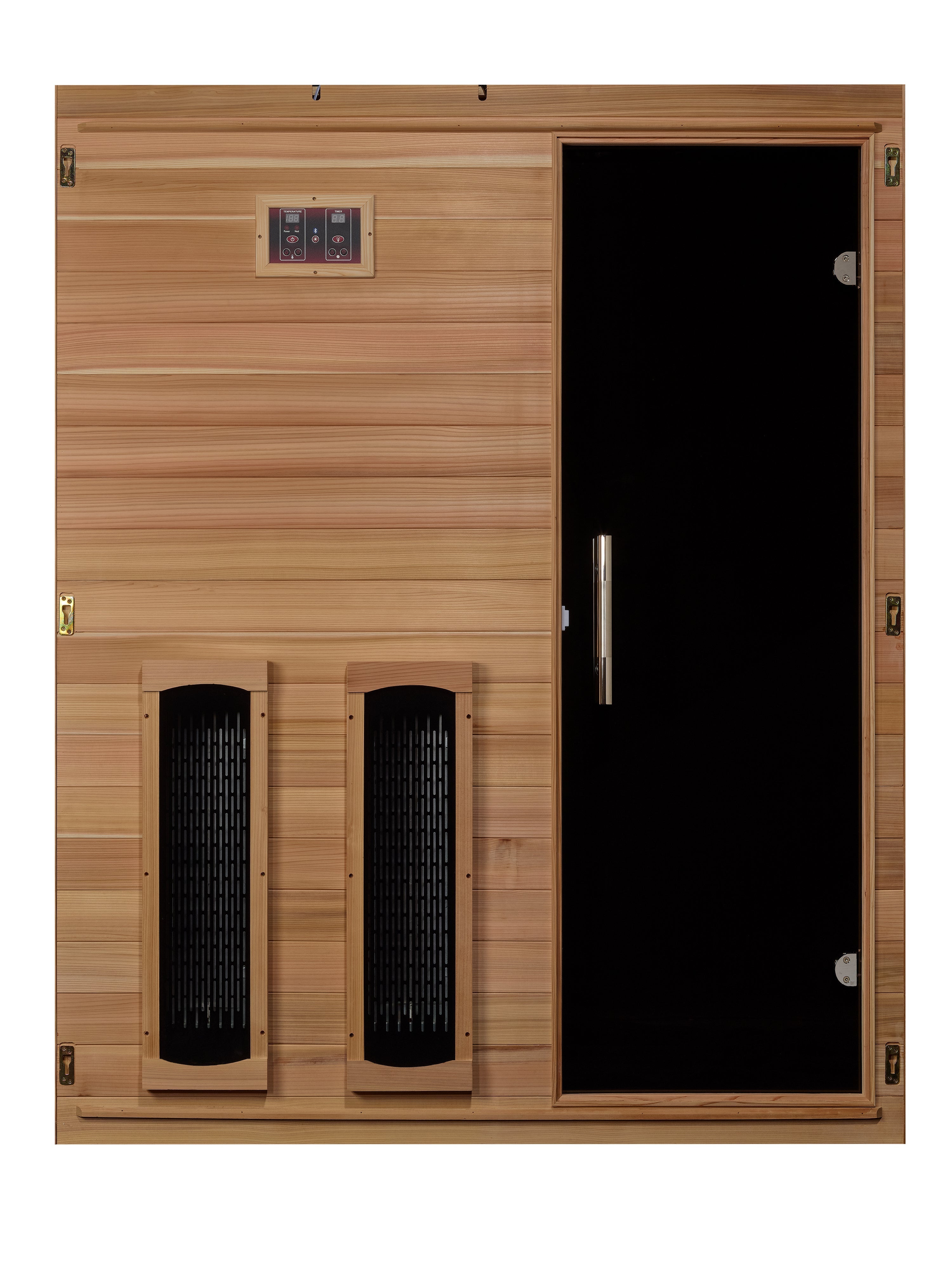Maxxus S-Line 3-Person Full Spectrum Infrared Sauna, Low EMF Pacific Cedar